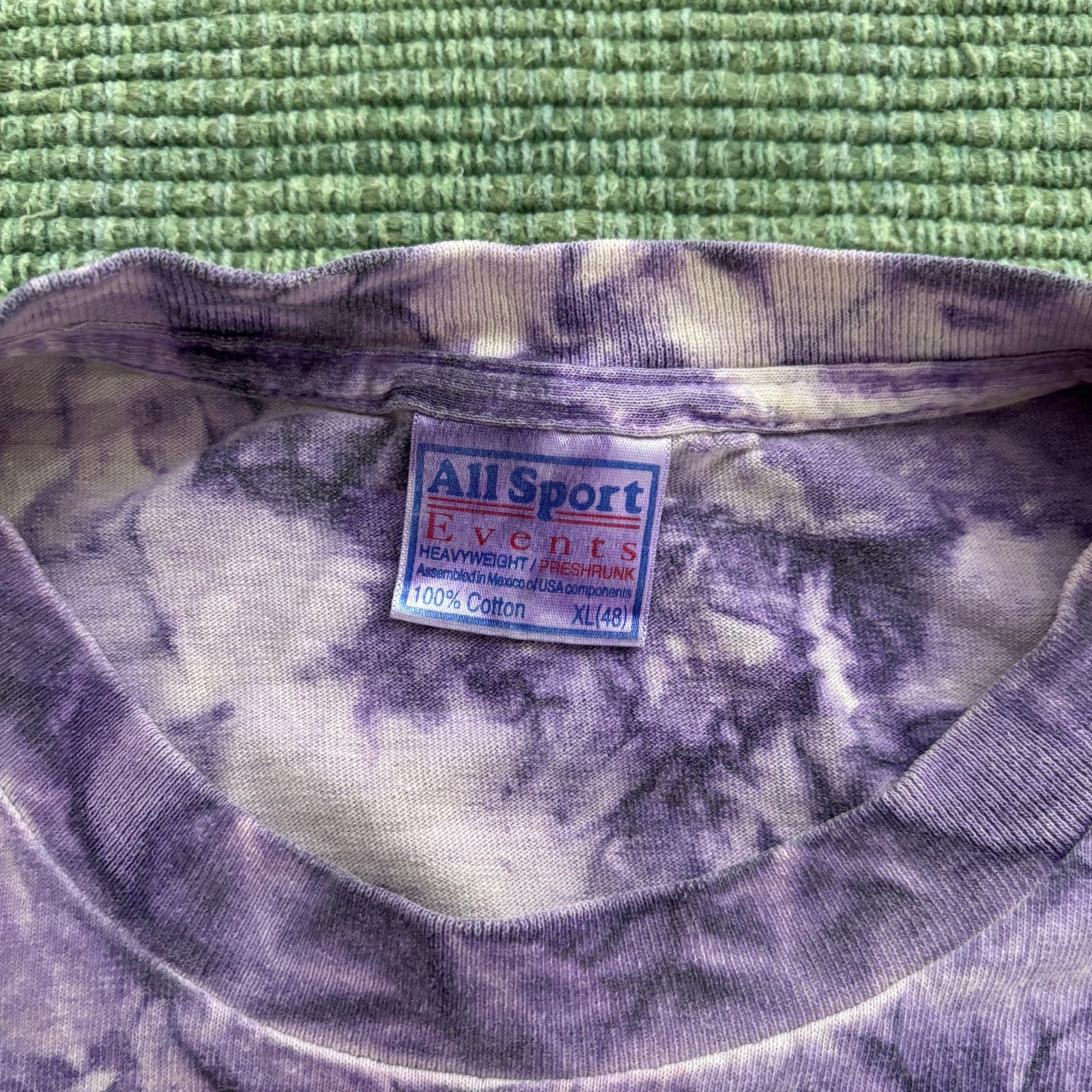 NFL × Vintage Vintage 1990s Tie Dye Minnesota Vikings Single Stitched Tee Size US XL / EU 56 / 4 - 4 Thumbnail