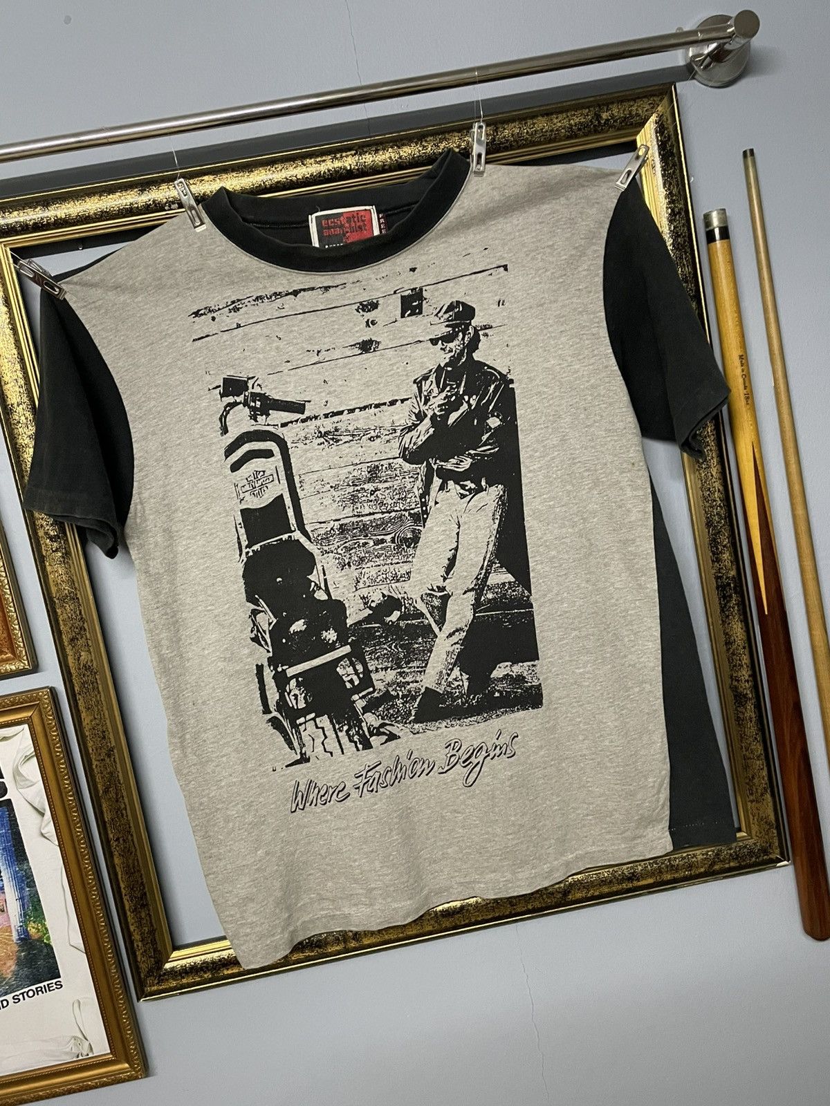 Vintage Vintage 1990s Designer Punk Ecstatic Anarchist Og Tshirt Size US M / EU 48-50 / 2 - 2 Thumbnail