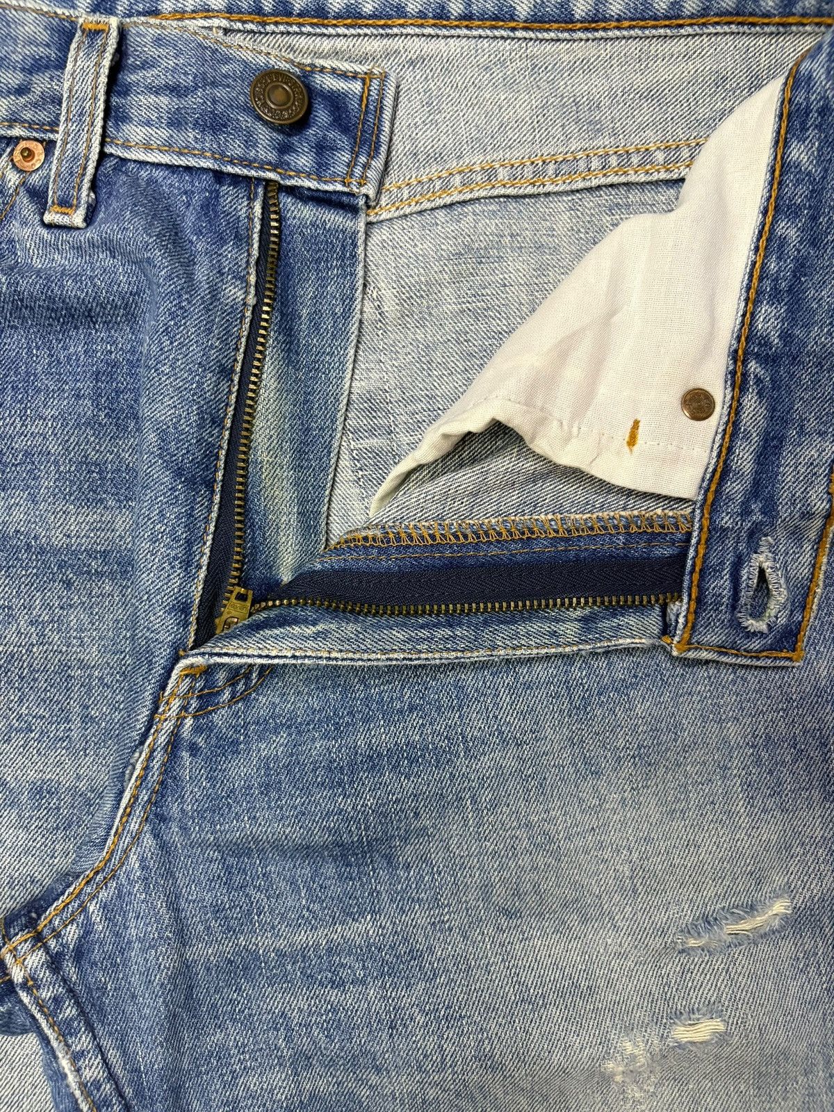Levi's Vintage 90s Levis 517 Mud Wash Distressed Bootcut Flare Jean Size US 30 / EU 46 - 9 Thumbnail