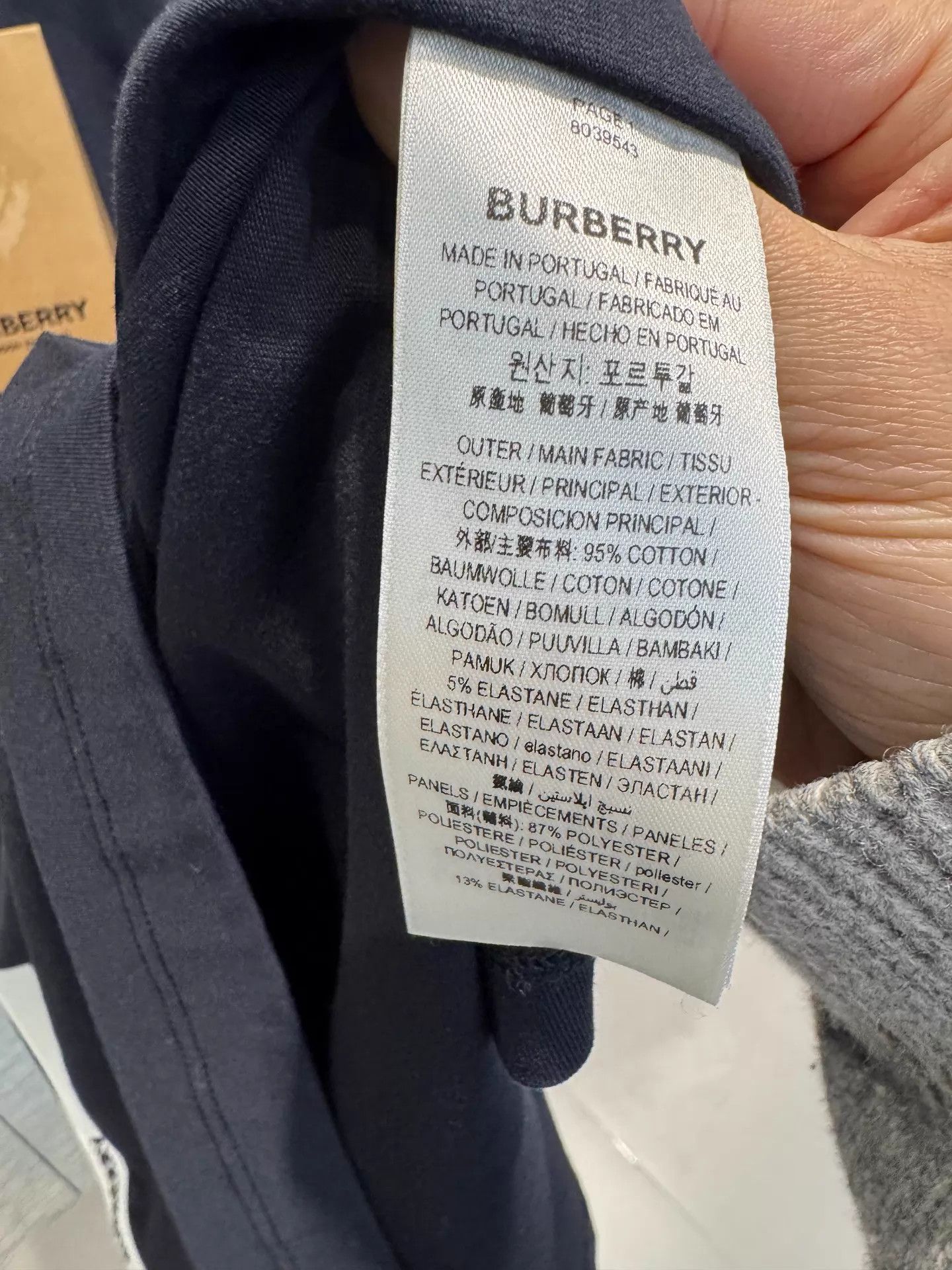 Burberry Burberry Fitted Black Short Sleeve Tee L Size US L / EU 52-54 / 3 - 5 Thumbnail