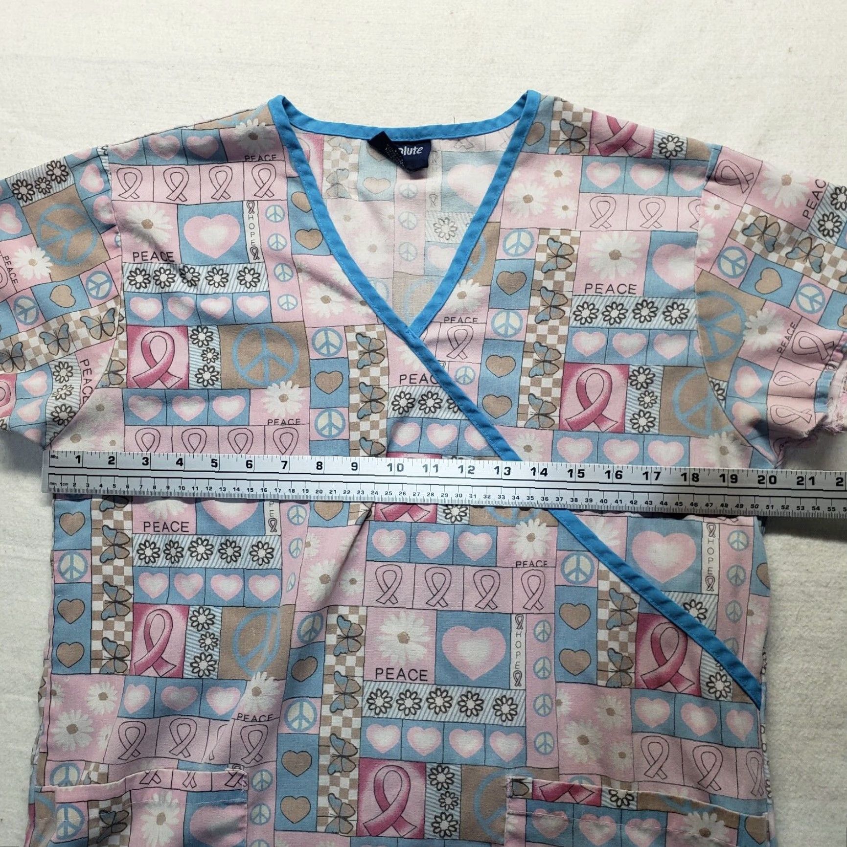 Pinko Nurse Shirt Pink Peace Breast Cancer Awareness Women Adult M Medium Shirt Womens Size M / US 6-8 / IT 42-44 - 4 Thumbnail