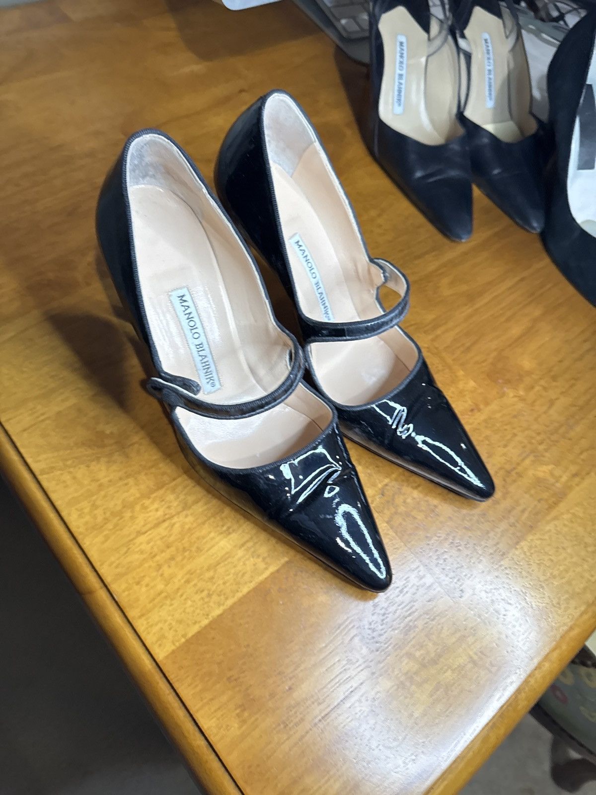Manolo Blahnik MANOLO BLAHNIK Campari Patent Mary Jane | Grailed