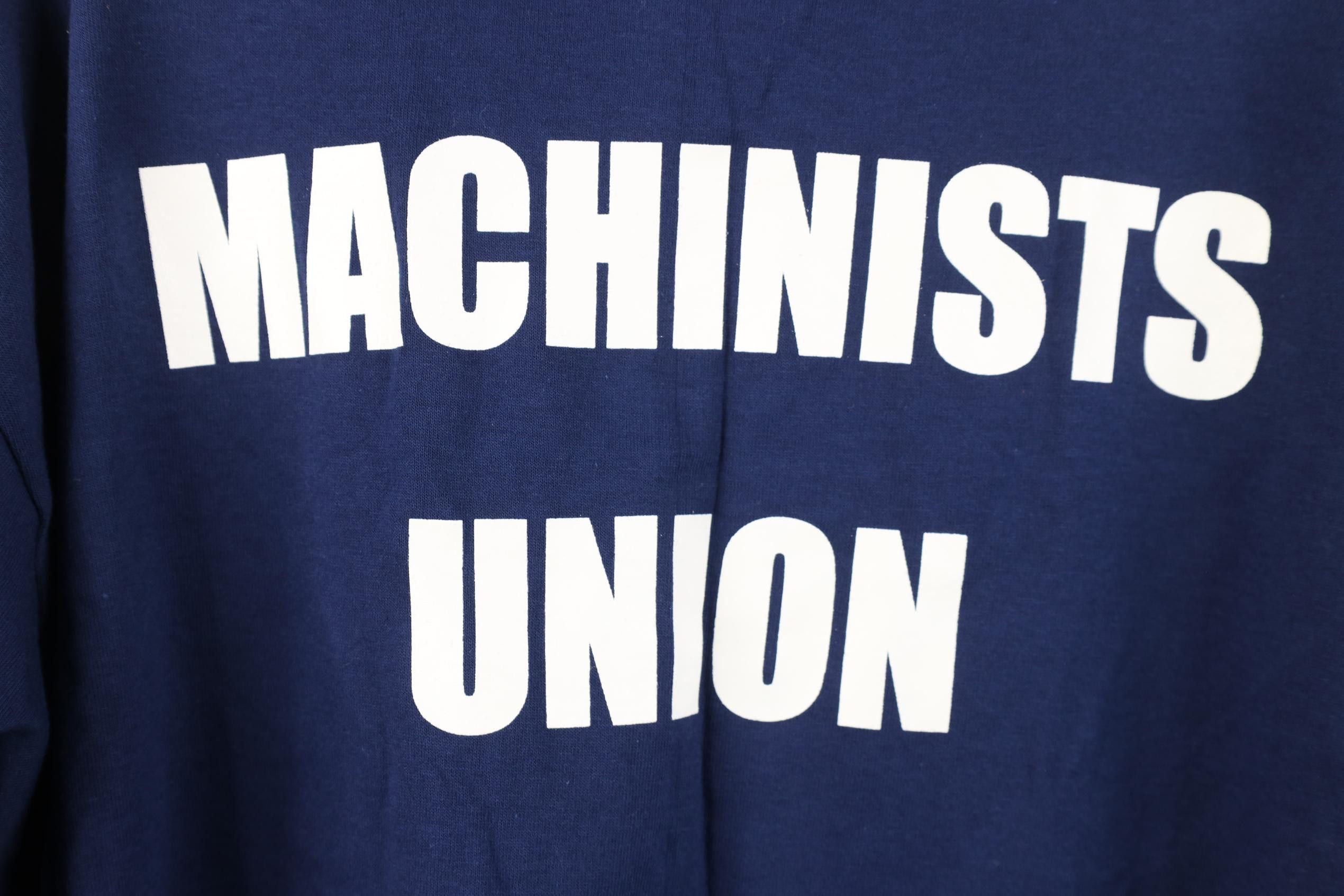 Vintage Deadstock Vintage 90s Machinist Aerospace Union T-Shirt Size US XL / EU 56 / 4 - 12 Thumbnail