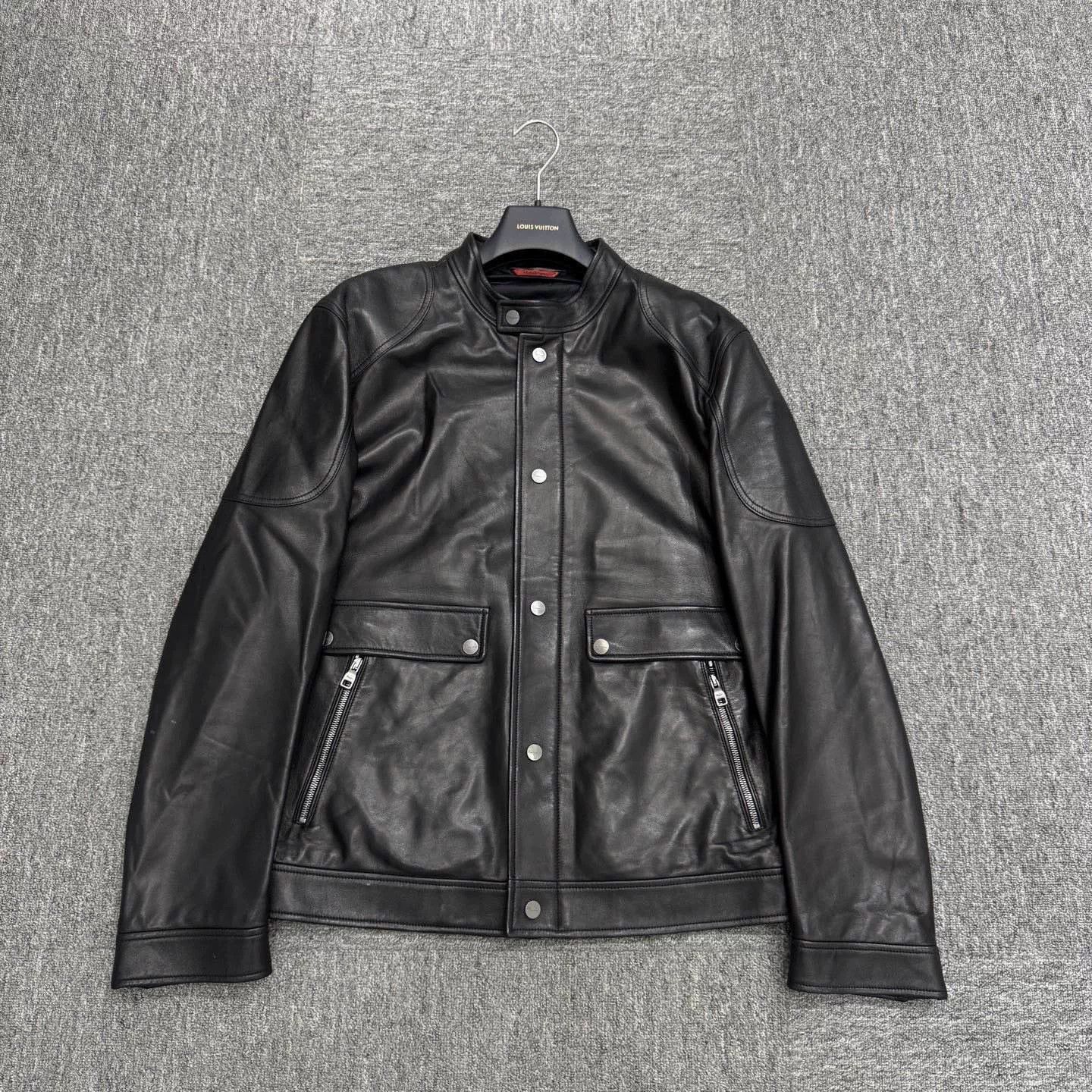 Salvatore Ferragamo salvatore ferragamo black leather motorcycle jacket. Size US XXL / EU 58 / 5 - 1 Thumbnail