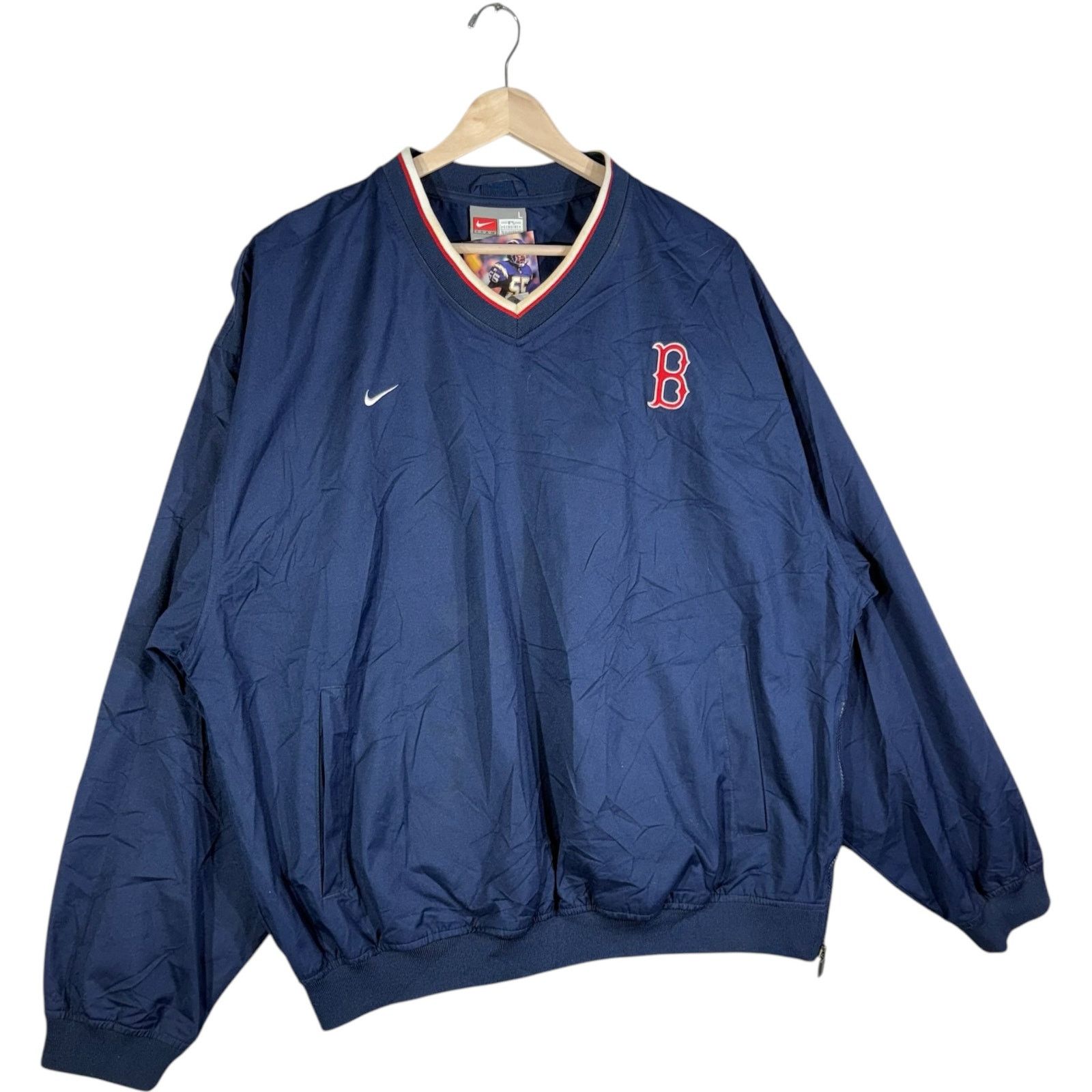 Nike Vintage Nike Boston Red Sox Logo Pullover MLB Windbreaker L Size US L / EU 52-54 / 3 - 4 Thumbnail