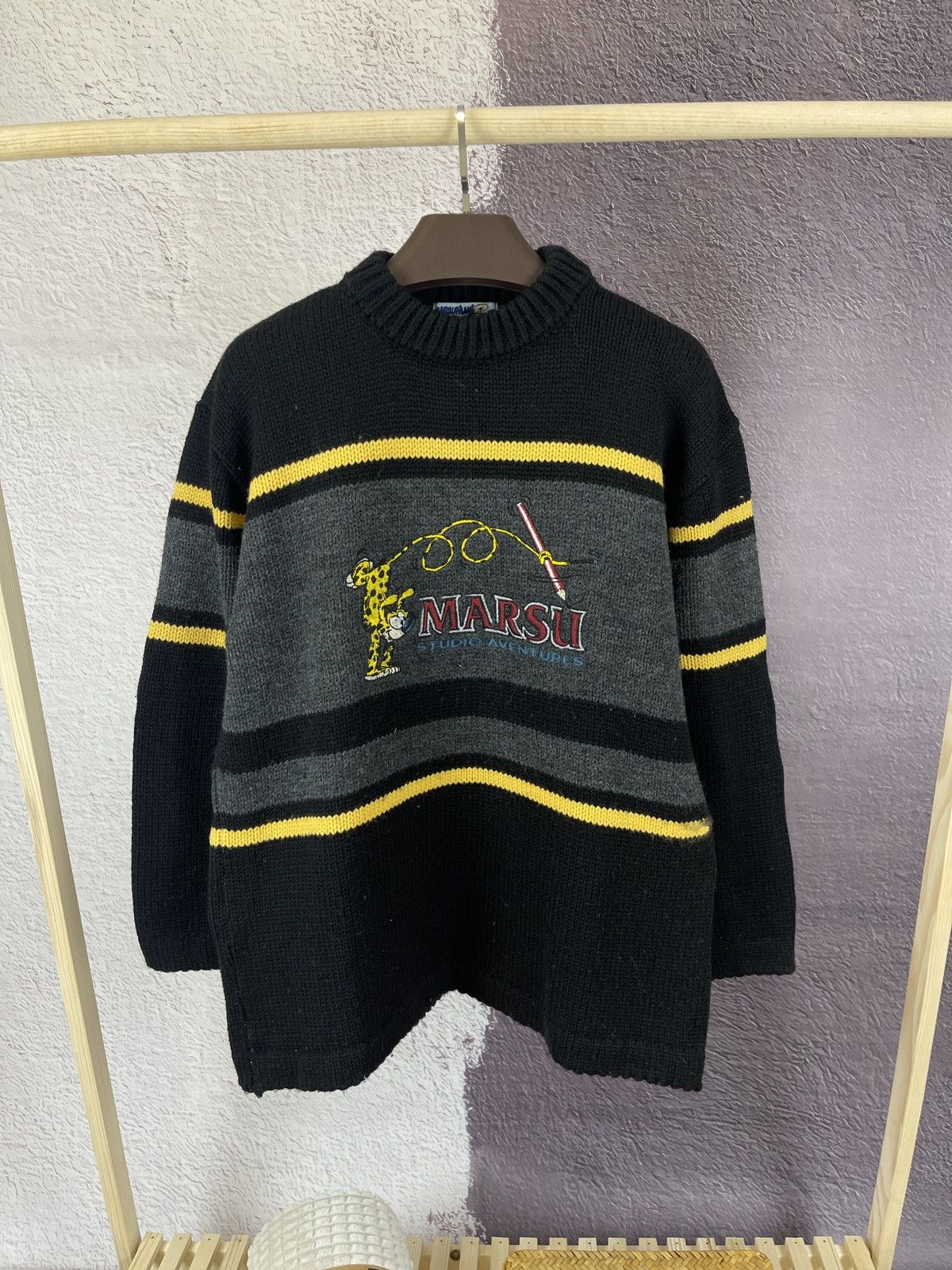 Vintage Marsupilami Studio adventures marsu 1997 high neck sweater Size US L / EU 52-54 / 3 - 1 Thumbnail