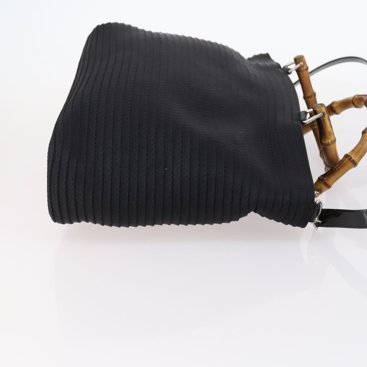 Gucci GUCCI Bamboo Hand Bag Nylon Black Size ONE SIZE - 4 Thumbnail