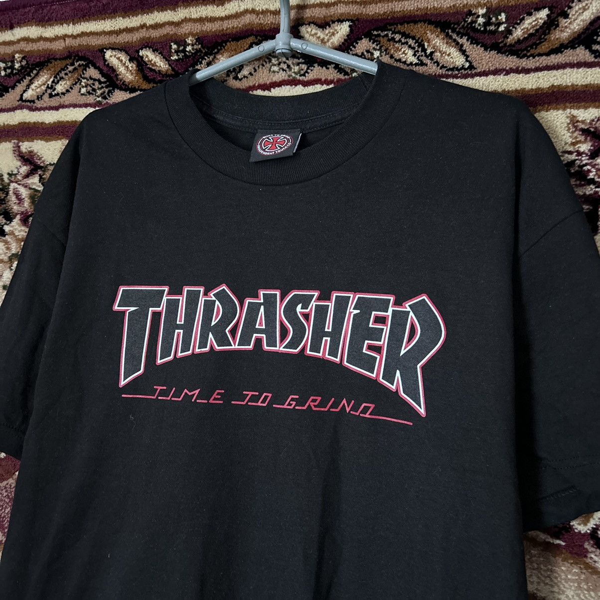 Independent Truck Co. × Thrasher THRASHER X INDEPENDENT TIME TO GRIND TEE Size US L / EU 52-54 / 3 - 3 Thumbnail