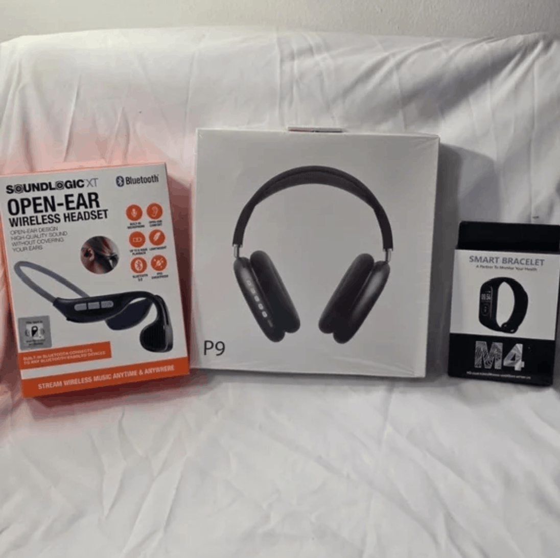 Other Bundle (BLACK P9 Headphones+SoundLogic+M4 Smart ) Size ONE SIZE - 1 Preview