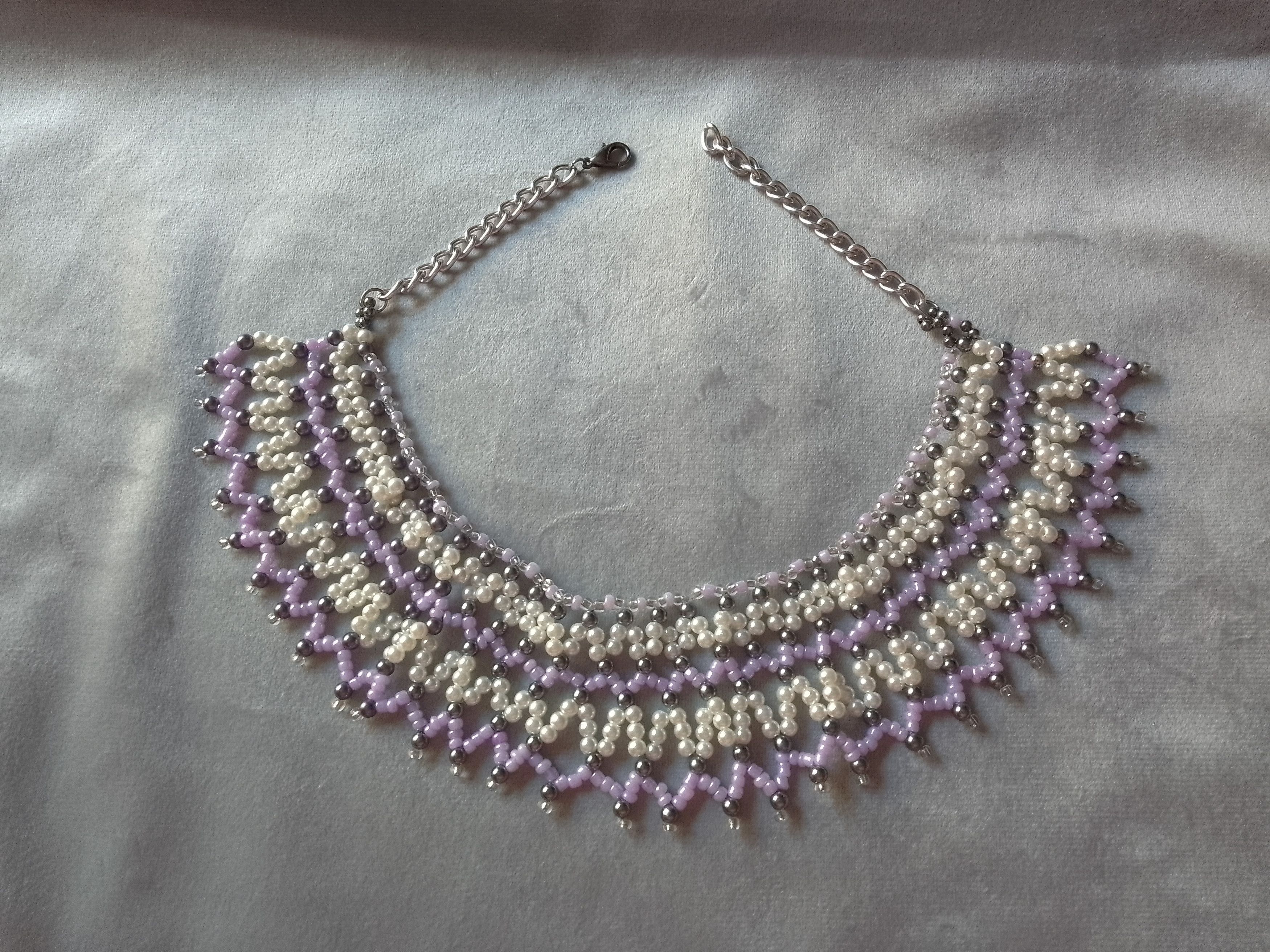 Handmade Necklace Ethnic Cleopatra Egyptian Netted Elegant Size ONE SIZE - 6 Thumbnail