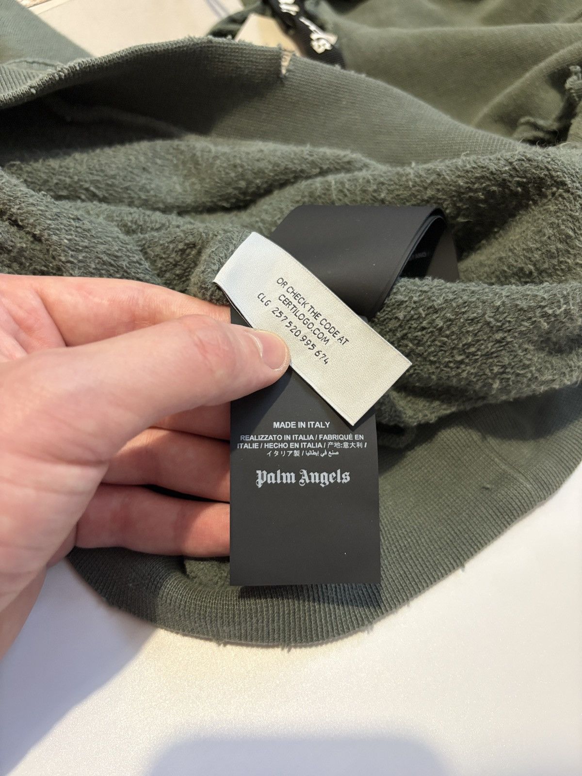 Palm Angels Palm Angels Trashed Distressed Bear Hoodie Size US M / EU 48-50 / 2 - 9 Thumbnail