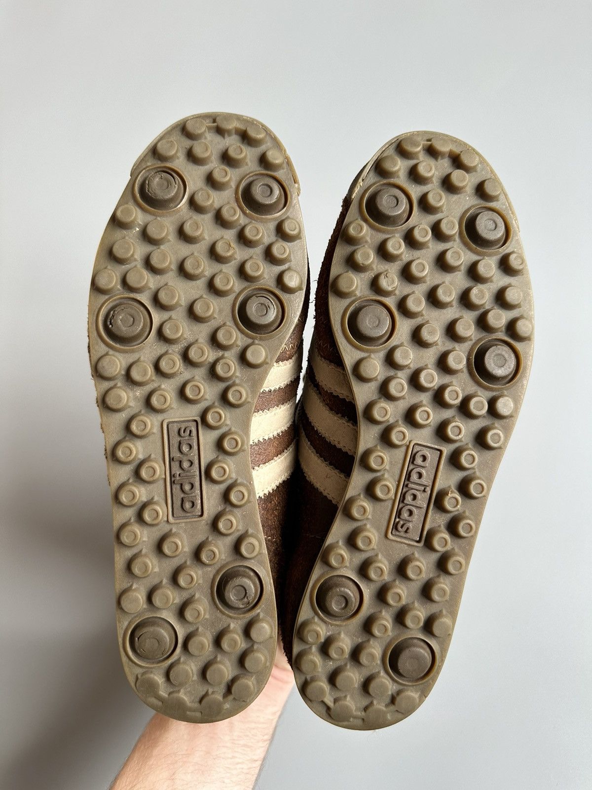 Vintage ADIDAS *CHILE 62* 2003 BROWN LEATHER TRAINERS US6,5 EU39 1/3 Size US 6.5 / EU 39-40 - 6 Thumbnail