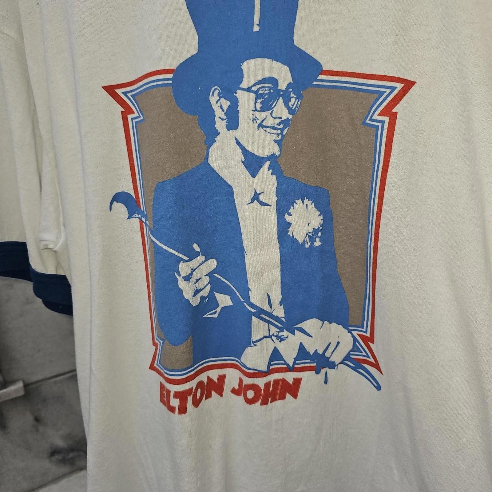 Other Men's White Elton John Ringer Tee Size US XL / EU 56 / 4 - 2 Thumbnail