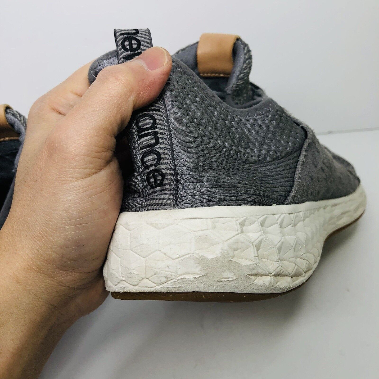 New Balance NB Fresh Foam Cruz V1 Gray Athletic Sneakers Sz14 Castlerock Size US 14 / EU 47 - 14 Thumbnail