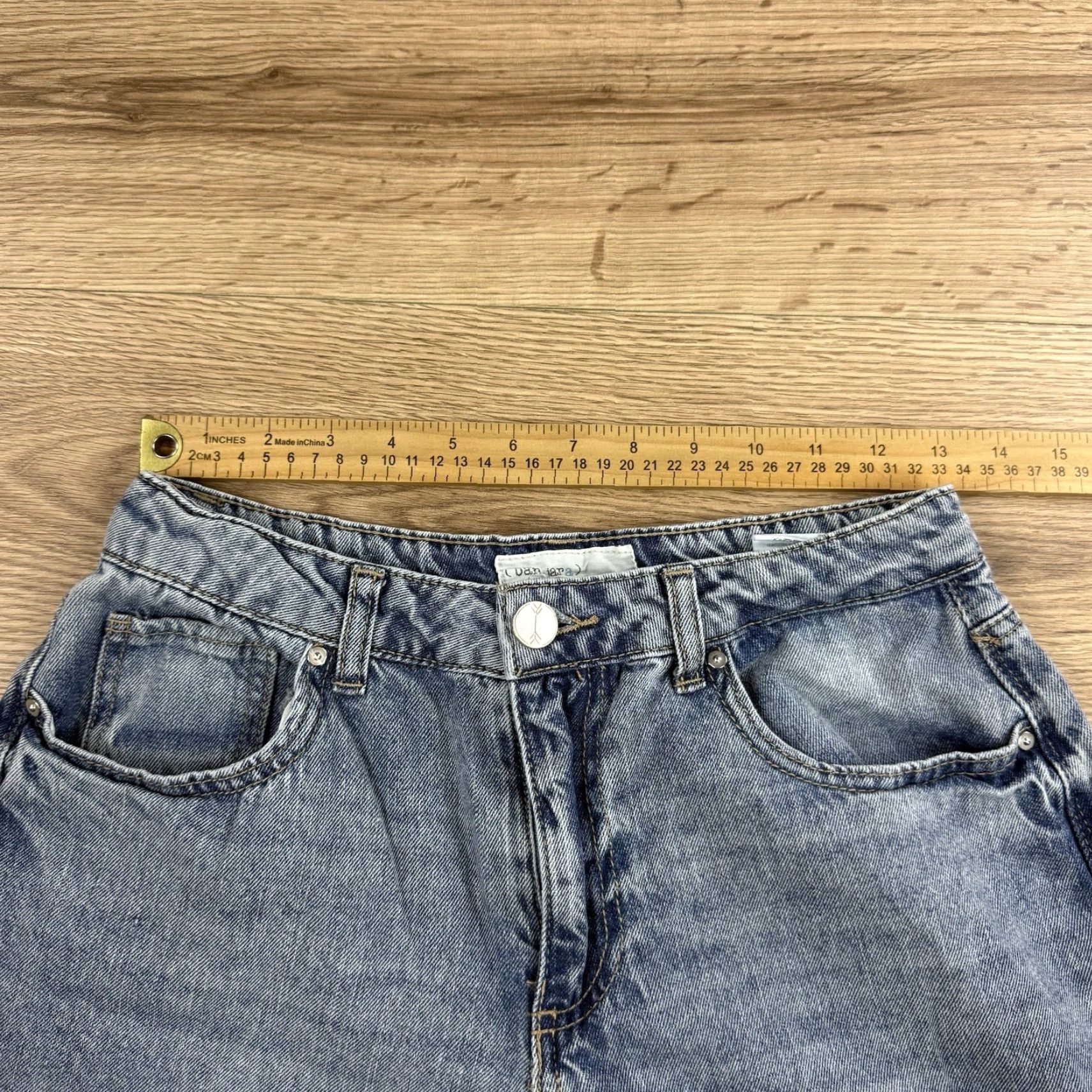 Vintage VINTAGE Ban.jara High Rise Barrel Leg Jeans 100% Cotton Size 7/27 Blue Womens Jeans Straight Size 28" / US 6 / IT 42 - 4 Thumbnail