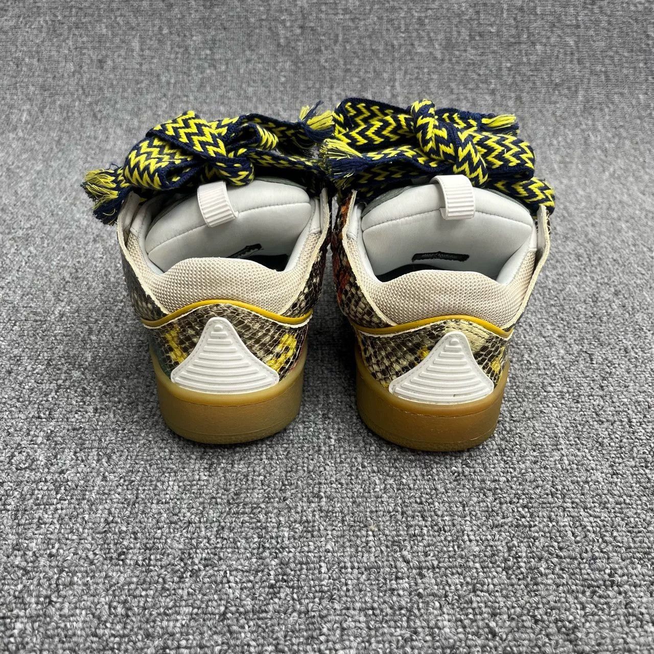 Lanvin Lanvin Runway Colorblock Brown Snake Sneakers Size US S / EU 44-46 / 1 - 4 Thumbnail