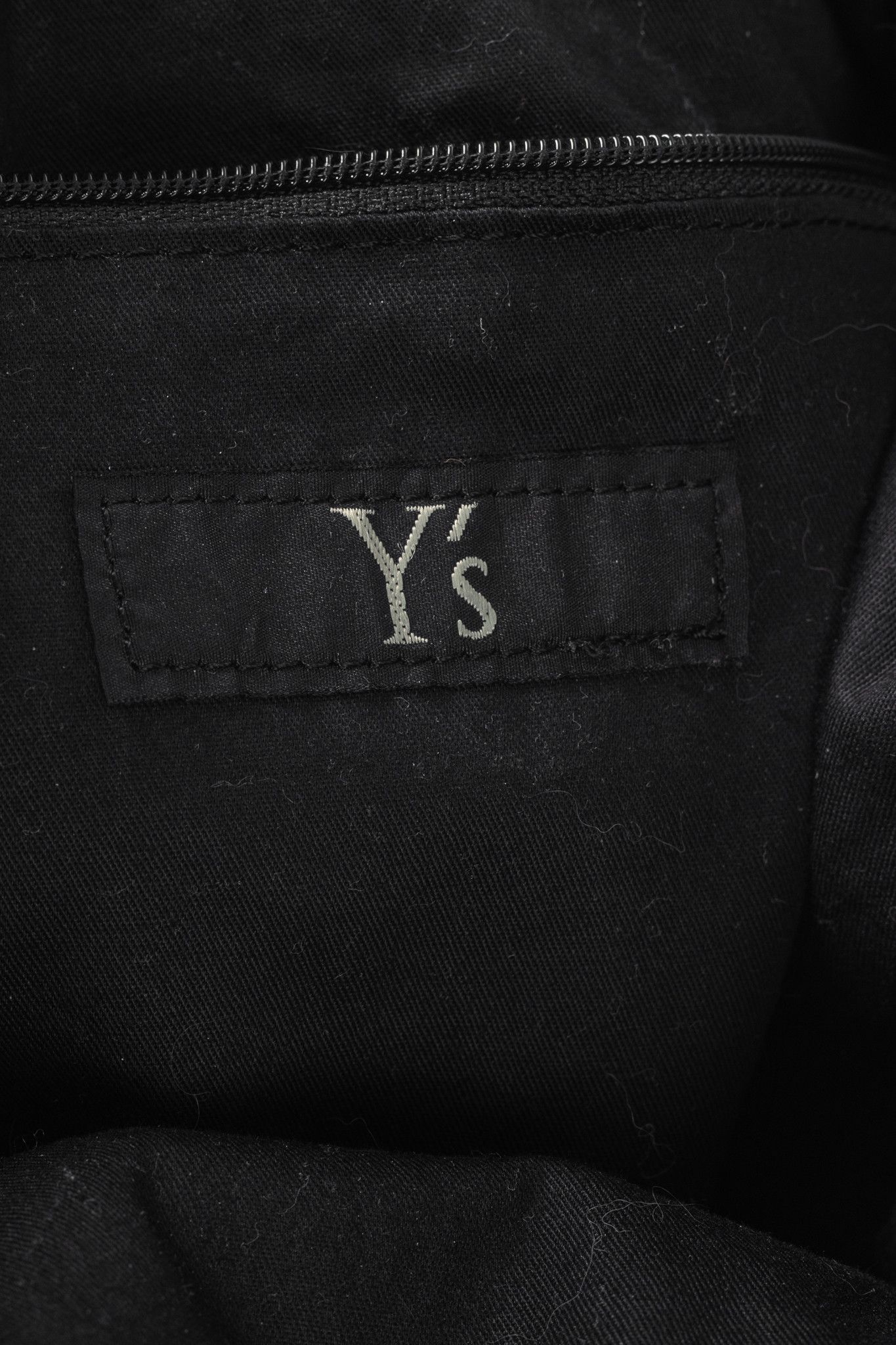 Y's Y's Black Pleated Satin Leather-Drawstring Backpack Size ONE SIZE - 10 Thumbnail