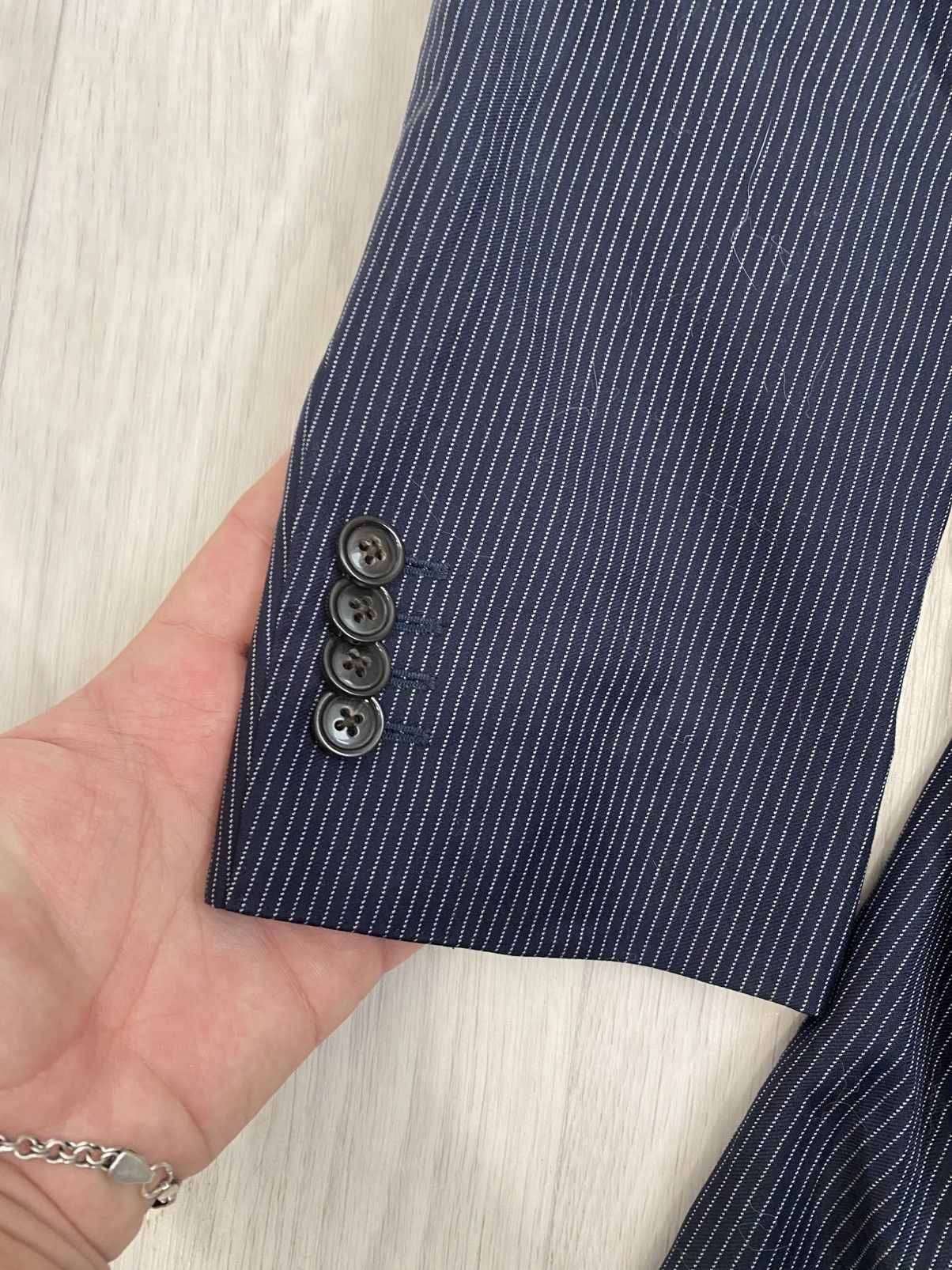 Suitsupply Suitsupply super 110's pure wool striped blazer size EU 48 Size 48R - 4 Thumbnail
