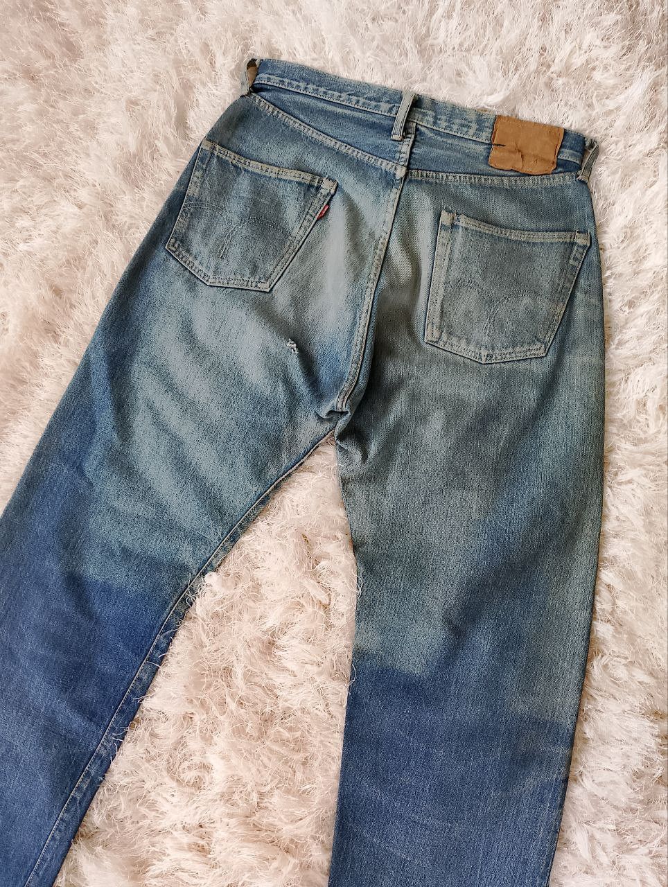 If Six Was Nine Vintage BARTACK JEANS Japan Selvedge Scovill Rivet Denim Size US 31 - 5 Thumbnail