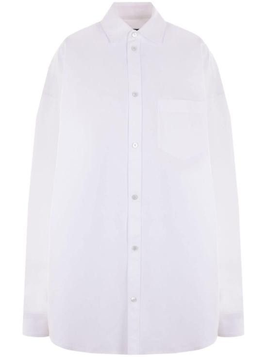 Balenciaga BALENCIAGA Women Shirts 794462 TQM309140 White Size XS / US 0-2 / IT 36-38 - 1 Thumbnail