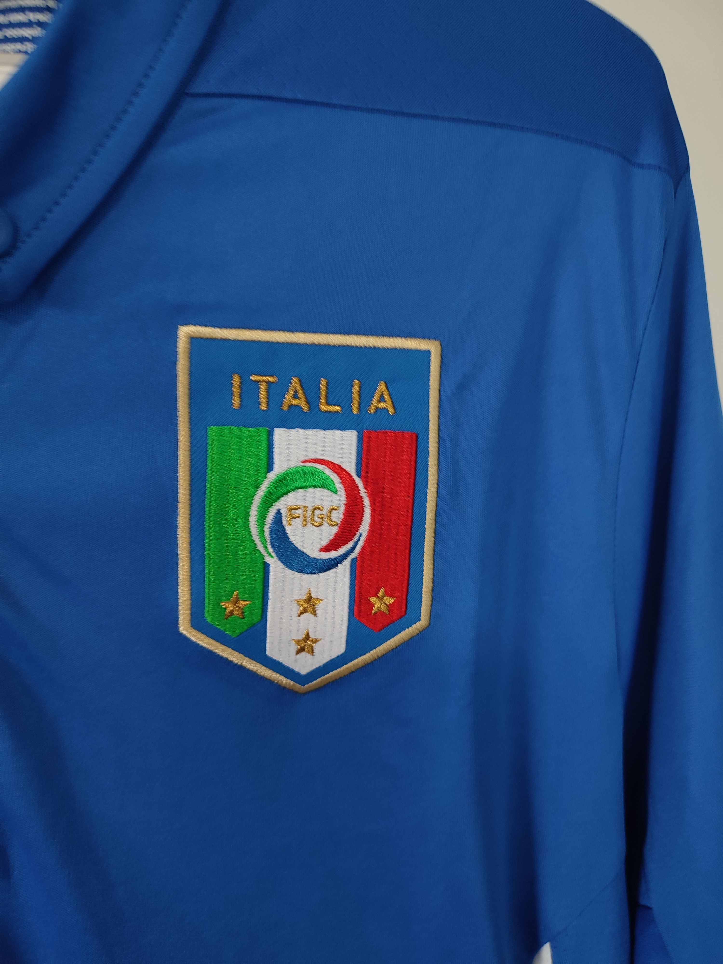 Puma ITALY 2014-15 HOME FOOTBALL Kit SHIRT #9 BALOTELLI Size US XL / EU 56 / 4 - 10 Thumbnail