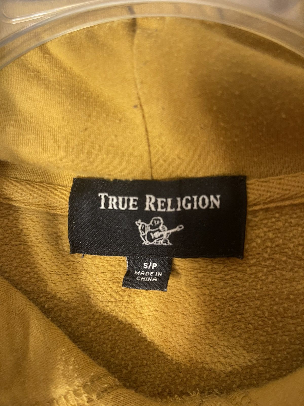 True Religion True Religion Chenille Logo Pullover Hoodie Yellow Size S Size US S / EU 44-46 / 1 - 3 Thumbnail