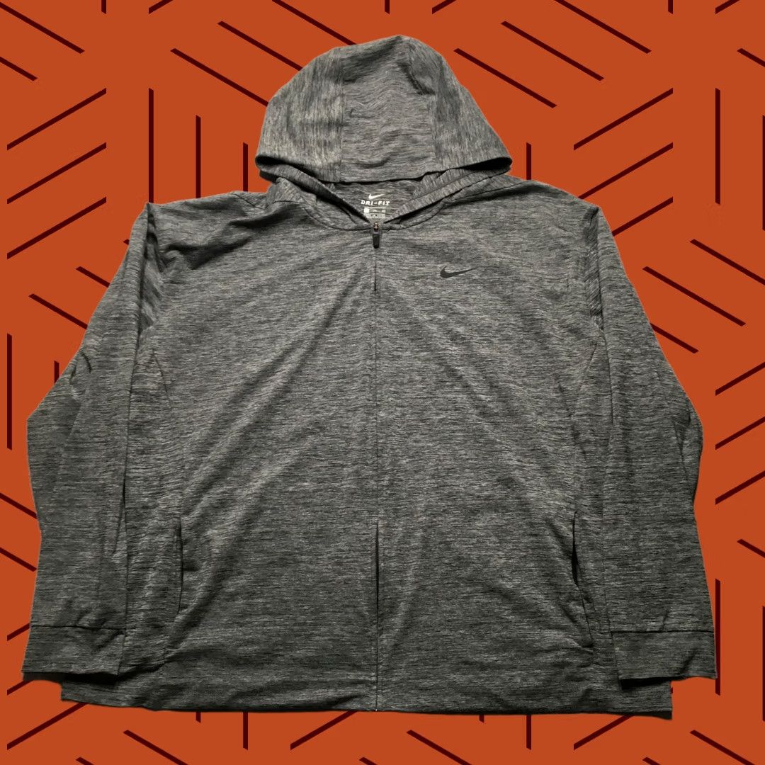 Nike Nike Hoodie Mens 3XL Gray Dri-FIT 1/4 Zip Lightweight Pullover Shirt Size US XXL / EU 58 / 5 - 1 Thumbnail