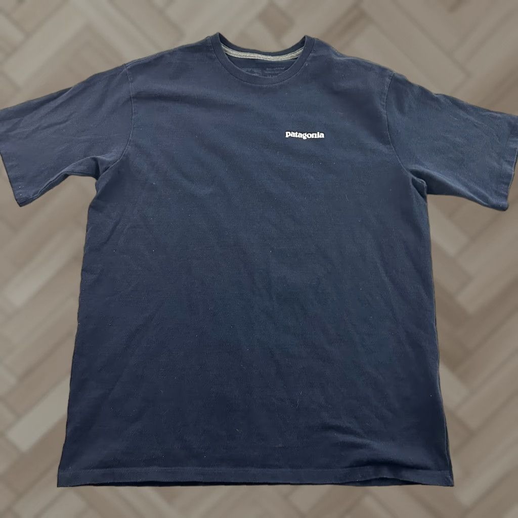 Patagonia Patagonia Blue Fitz Roy Short Sleeve T Shirt Men's M Regular Fit Size US M / EU 48-50 / 2 - 1 Thumbnail