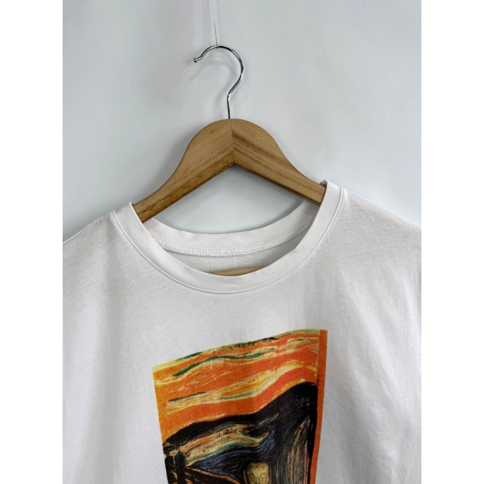 Vintage Vintage Edvard Munch The Scream Art T-Shirt Mens M White Retro Size US M / EU 48-50 / 2 - 5 Thumbnail