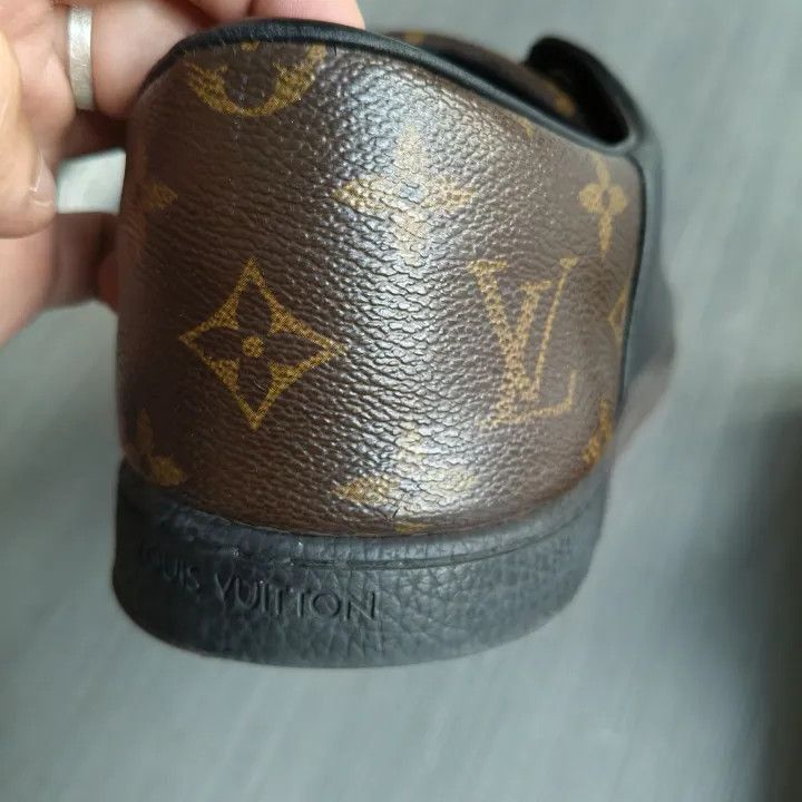 Other Louis Vuitton Black Leather Travel Sneakers -2508 Size US 9.5 / EU 42-43 - 5 Thumbnail