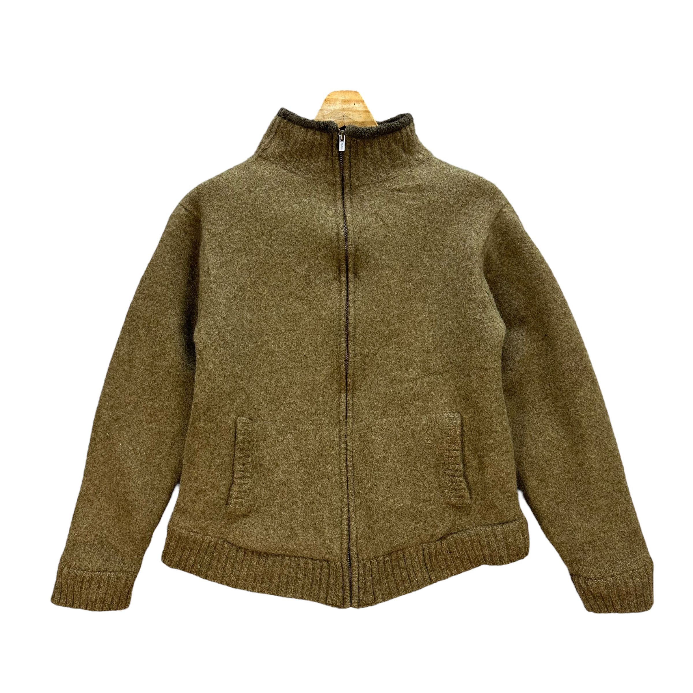 L.L. Bean L.L. Bean Sherpa Turtle Neck Lambs Wool Jacket #A21-0498 Size L / US 10 / IT 46 - 1 Thumbnail