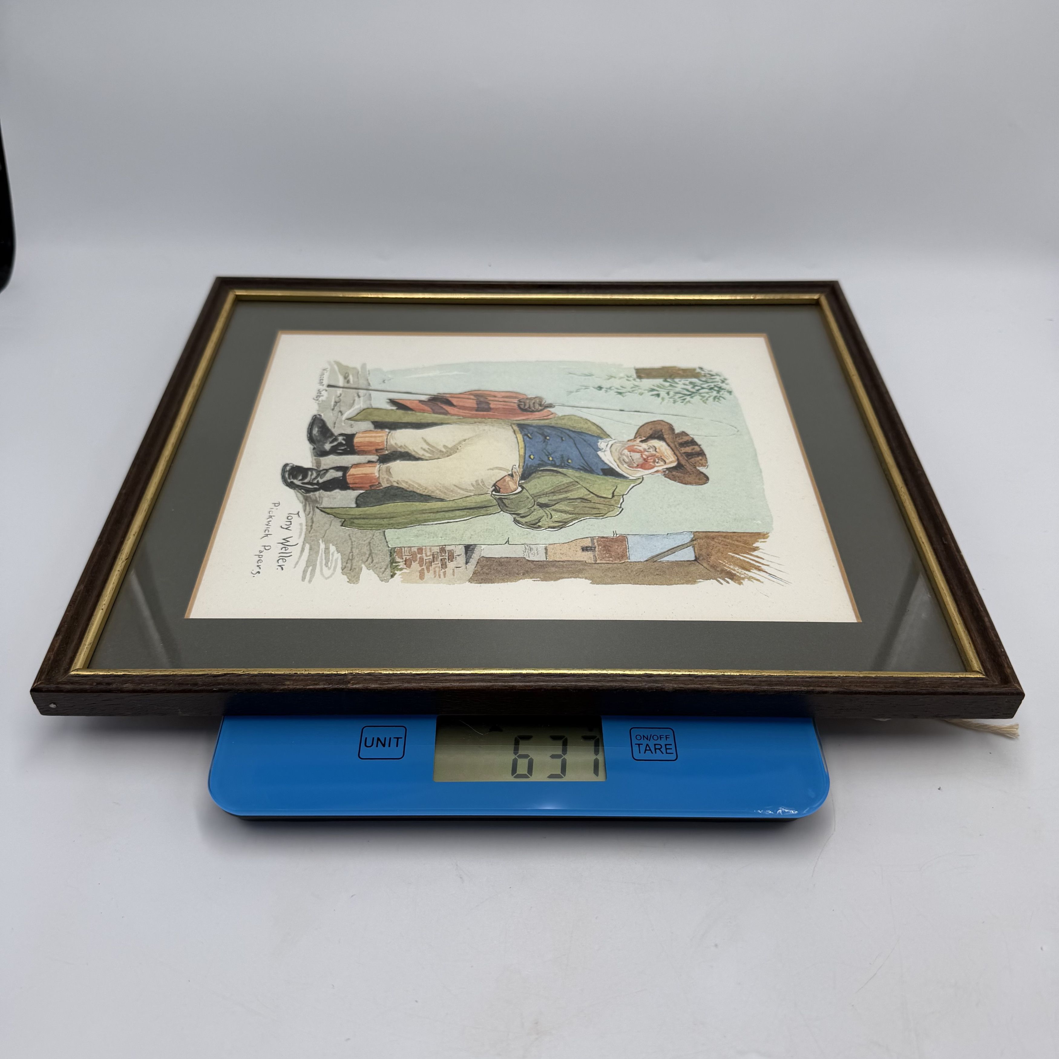 Vintage Vintage Framed Tony Weller Print Pickwick Papers Vincent Size ONE SIZE - 8 Thumbnail
