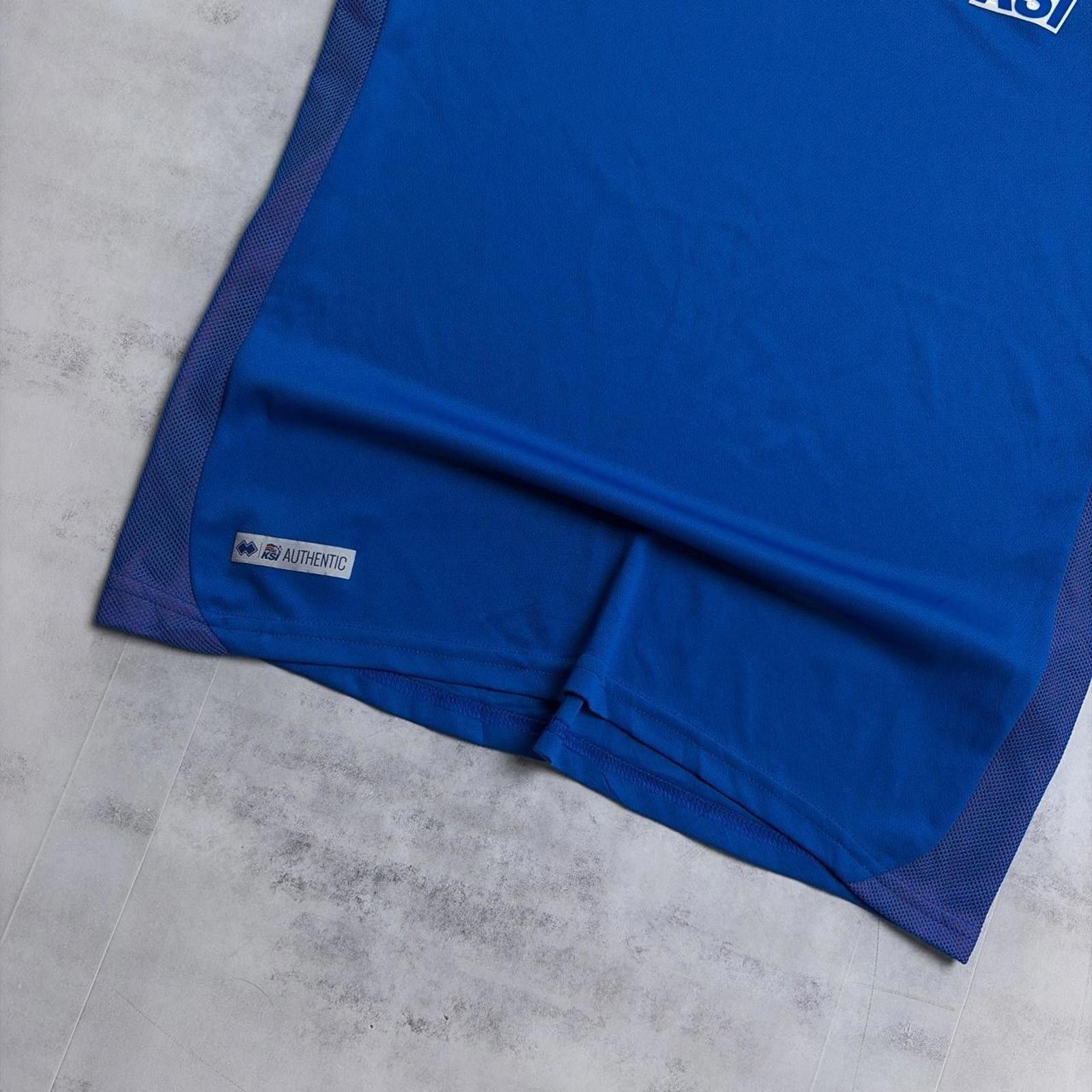 Errea Y2K Iceland KSI Errea Blue National Team Soccer Jersey Size US S / EU 44-46 / 1 - 4 Thumbnail