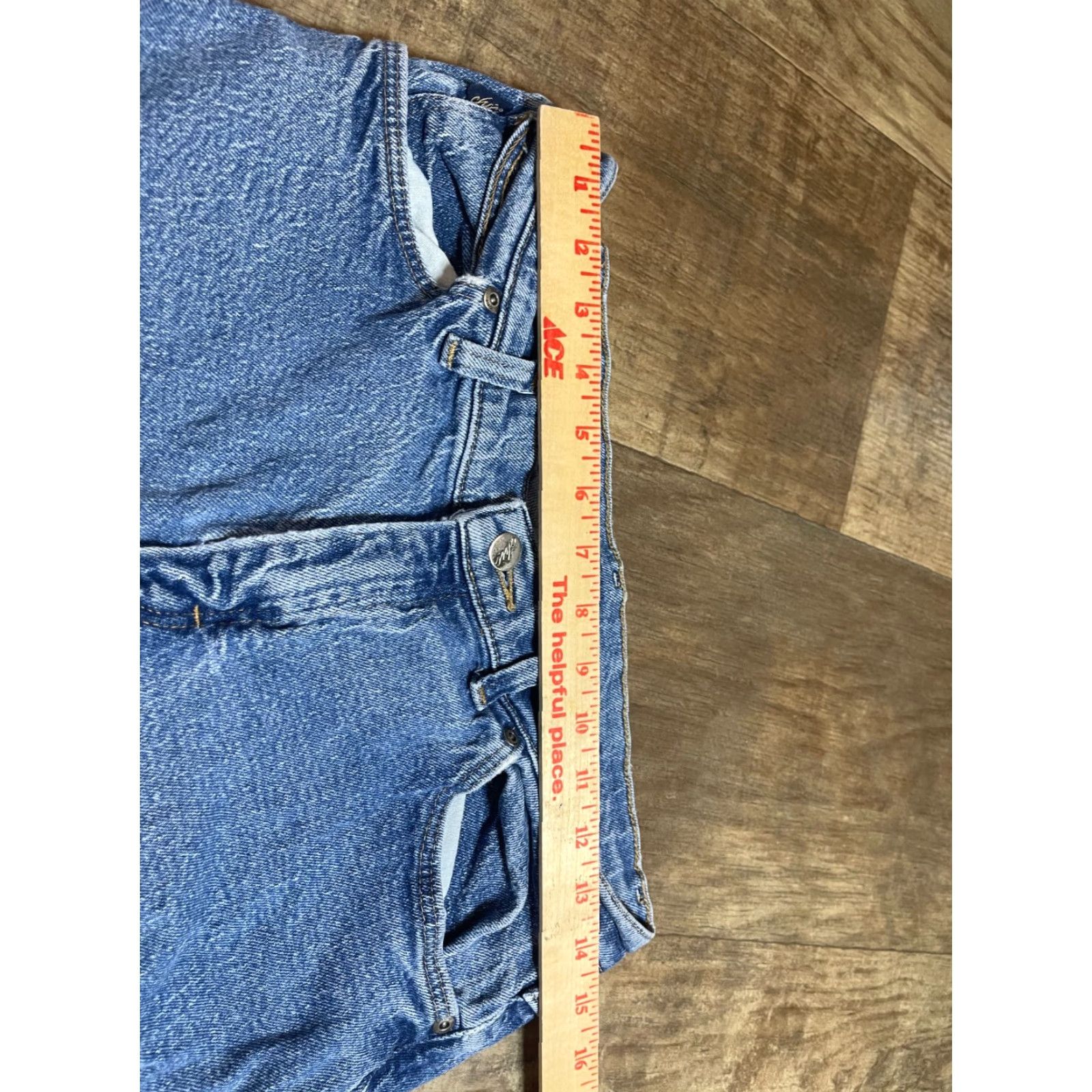 Vintage VINTAGE CHIC Jeans Womens 12P 30in Blue Denim Mom Jeans 5-Pocket 80s High Rise Relaxed Regular US Brand CHIC Women Size 34" / US 12 / IT 48 - 3 Thumbnail