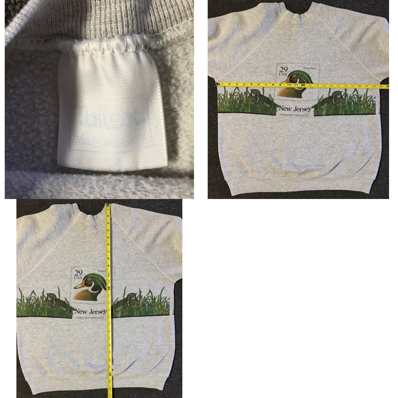 Vintage VINTAGE 90s New Jersey Duck Faded All Over Print Sweatshirt Hoodie S Mens Gray Pullover Bunny Animals Grunge 90s USA USA Size US S / EU 44-46 / 1 - 9 Thumbnail