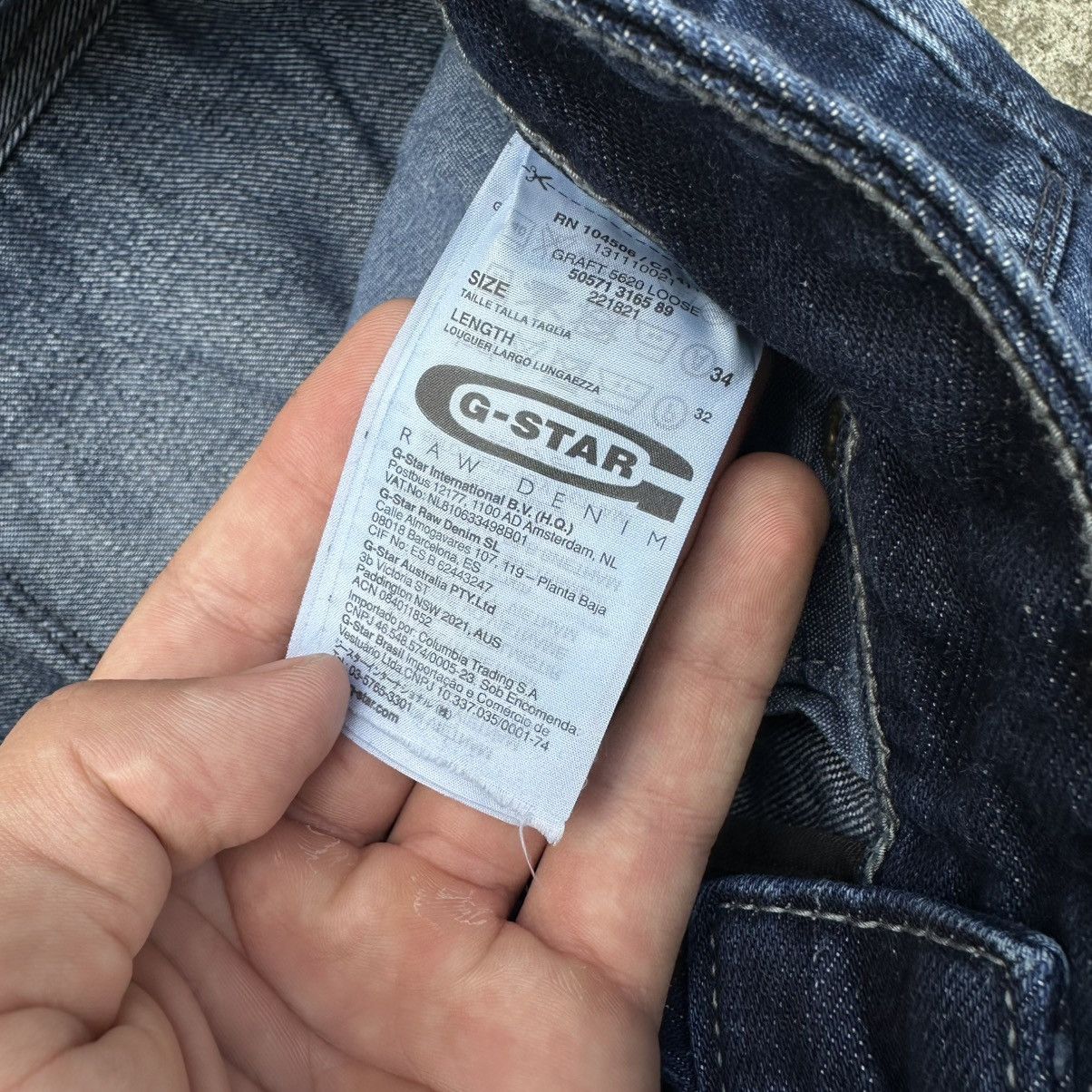 G-Star Vintage Japanese Style G-Star Raw W34xL32 Western Y2K 00s Size US 34 / EU 50 - 5 Thumbnail