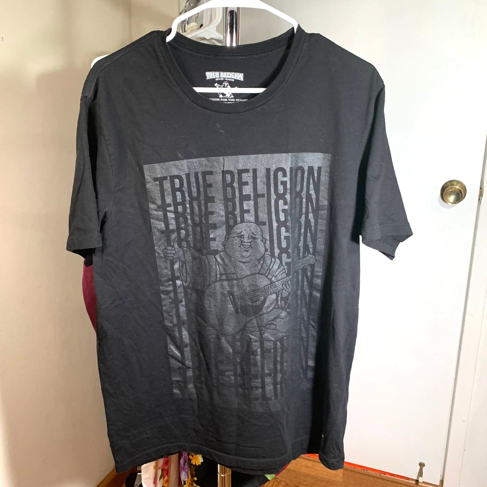 True Religion True Religion Men's Short Sleeve Black T-Shrits Size L Size US L / EU 52-54 / 3 - 1 Thumbnail