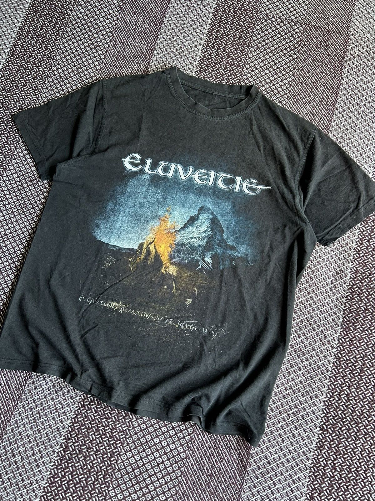 Band Tees × Vintage Vintage Eluveitie Graphic Print Merch T-Shirt Poem Y2K Style Size US L / EU 52-54 / 3 - 2 Thumbnail