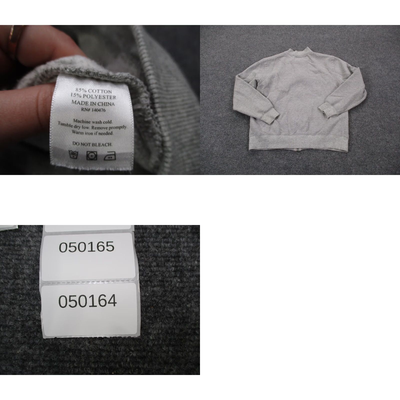 Faherty Faherty Jacket Mens M Gray Zip Solid Knit Windbreaker Outdoor Everyday Clothing? Size US M / EU 48-50 / 2 - 8 Thumbnail