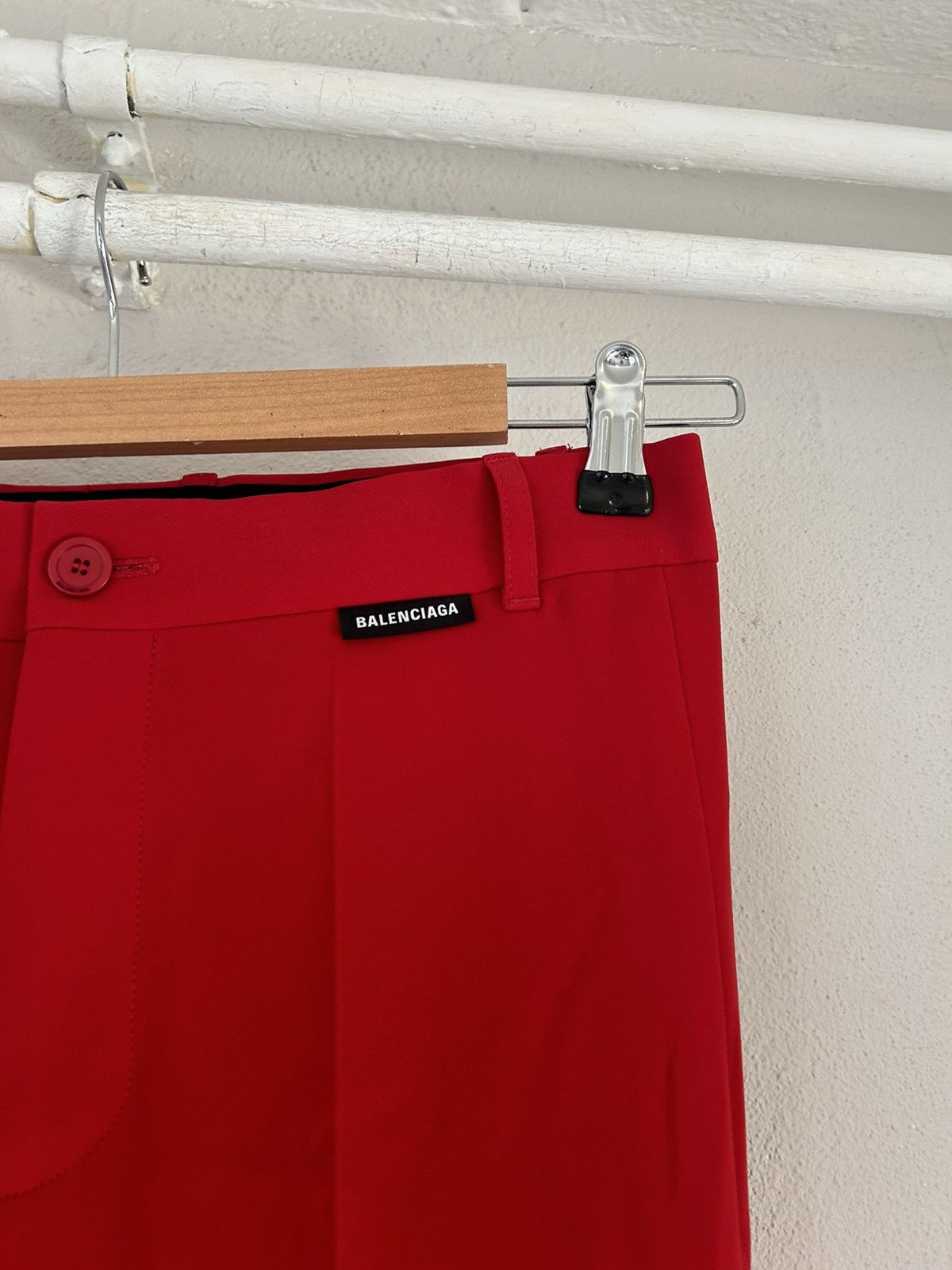 Balenciaga Red Pants Size US 30 / EU 46 - 2 Thumbnail