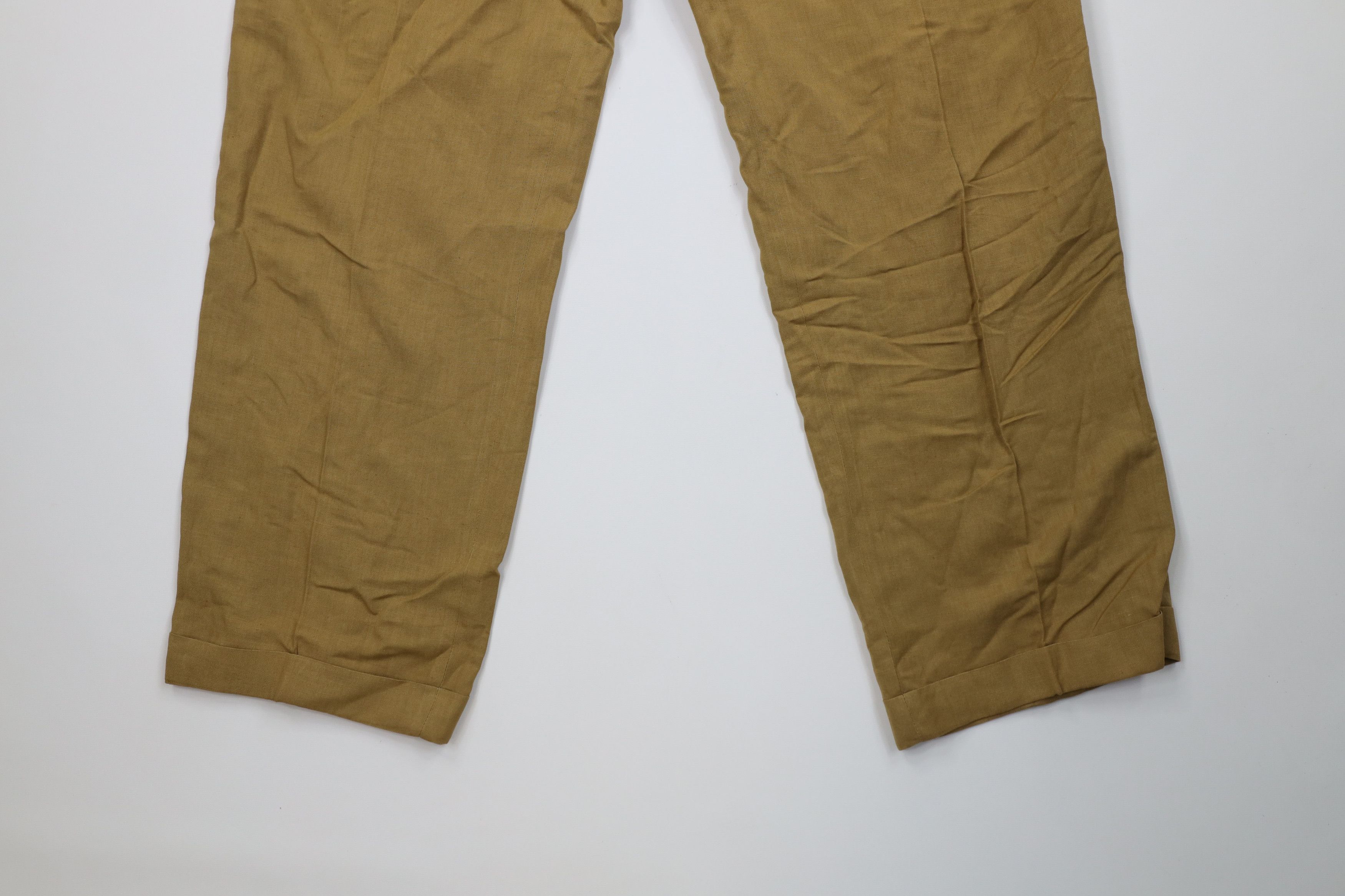Vintage Vintage 90s Streetwear Cuffed Wide Leg Chino Pants Brown Size US 34 / EU 50 - 4 Thumbnail
