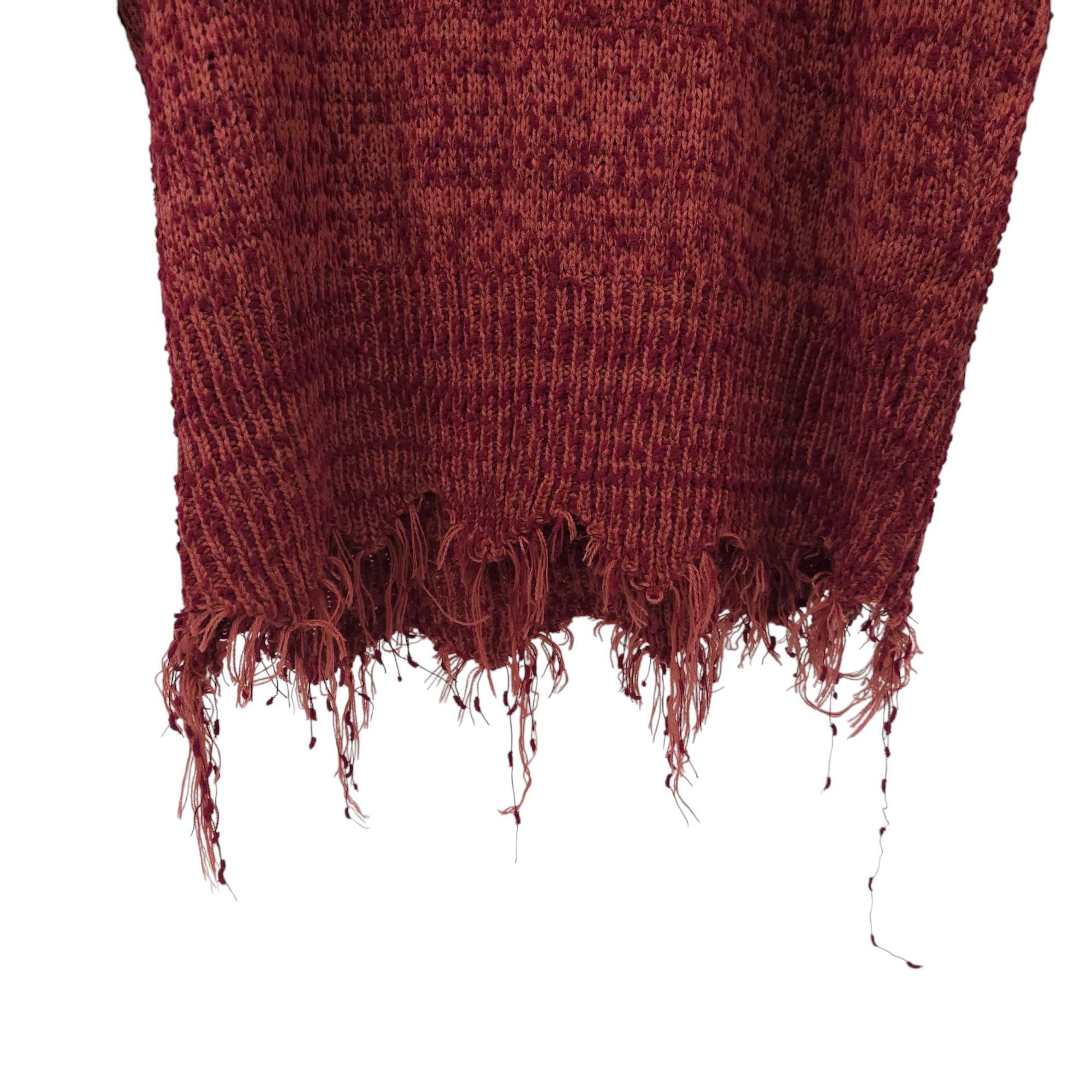 Other Umgee Sweater Womens XL Distressed Hem V Neck Pullover Knit Size XL / US 12-14 / IT 48-50 - 15 Thumbnail