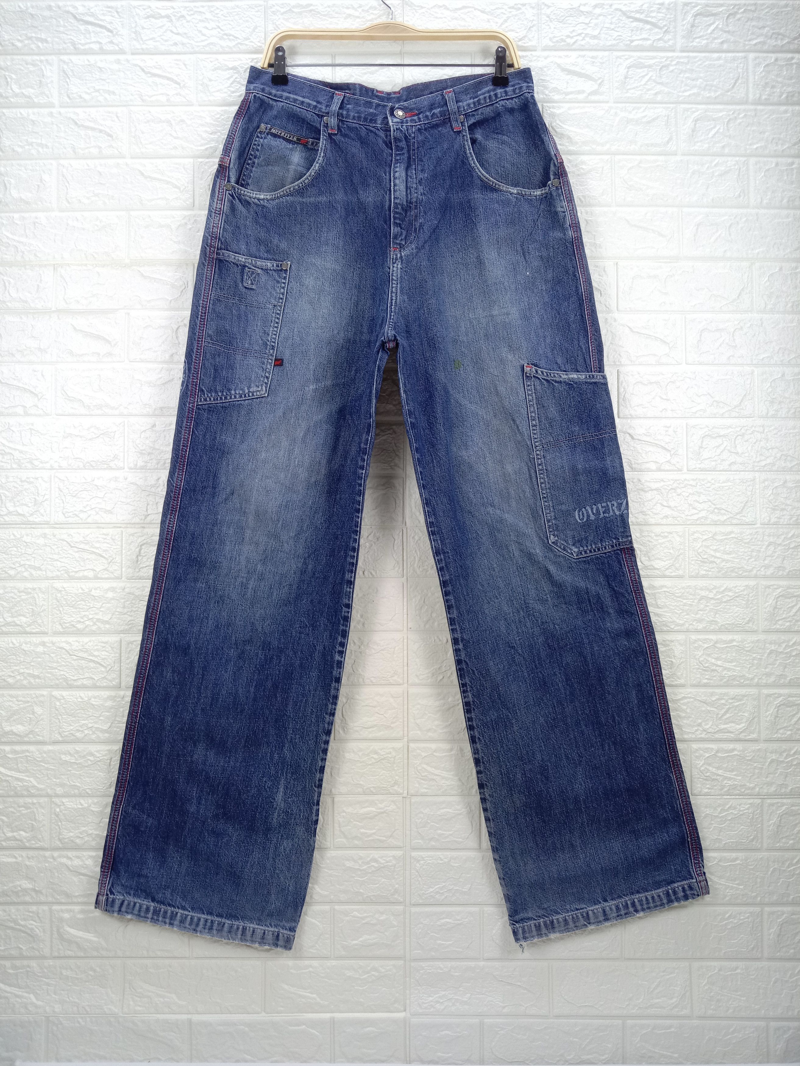 Japanese Brand Baggy Jeans Japanese Multi Pocket Cargo Wide Denim Size US 32 / EU 48 - 1 Thumbnail