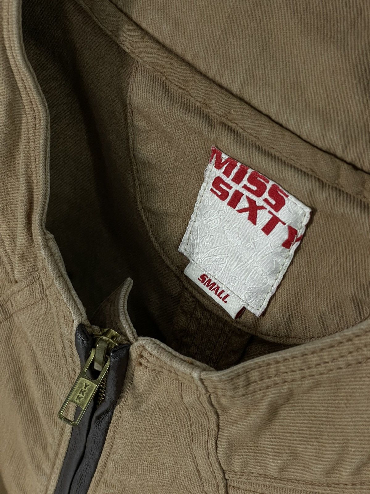 Miss Sixty × Vintage Miss Sixty Y2K Vintage Denim Zip Racing Jacket Size S / US 4 / IT 40 - 8 Thumbnail