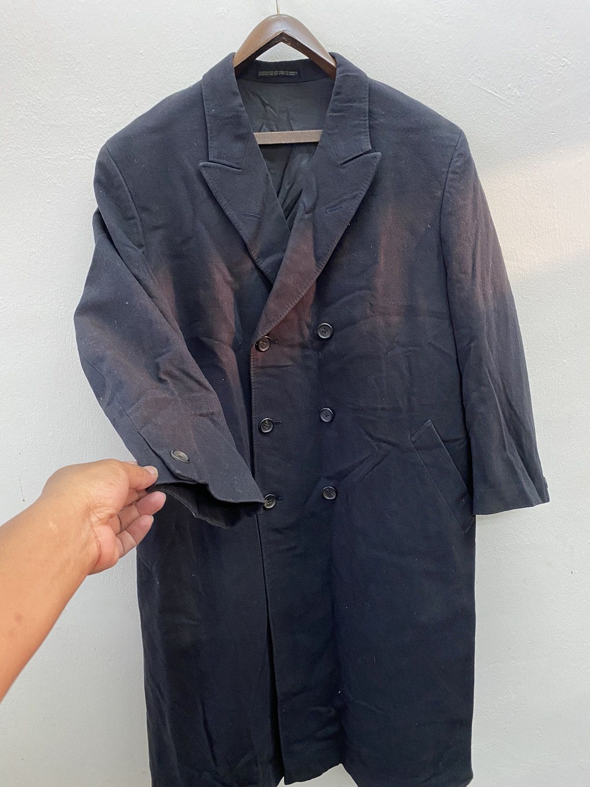 Yohji Yamamoto Vtg 90s Japanese fashion Master Yohji Yamamoto Wool coat Size US M / EU 48-50 / 2 - 6 Thumbnail