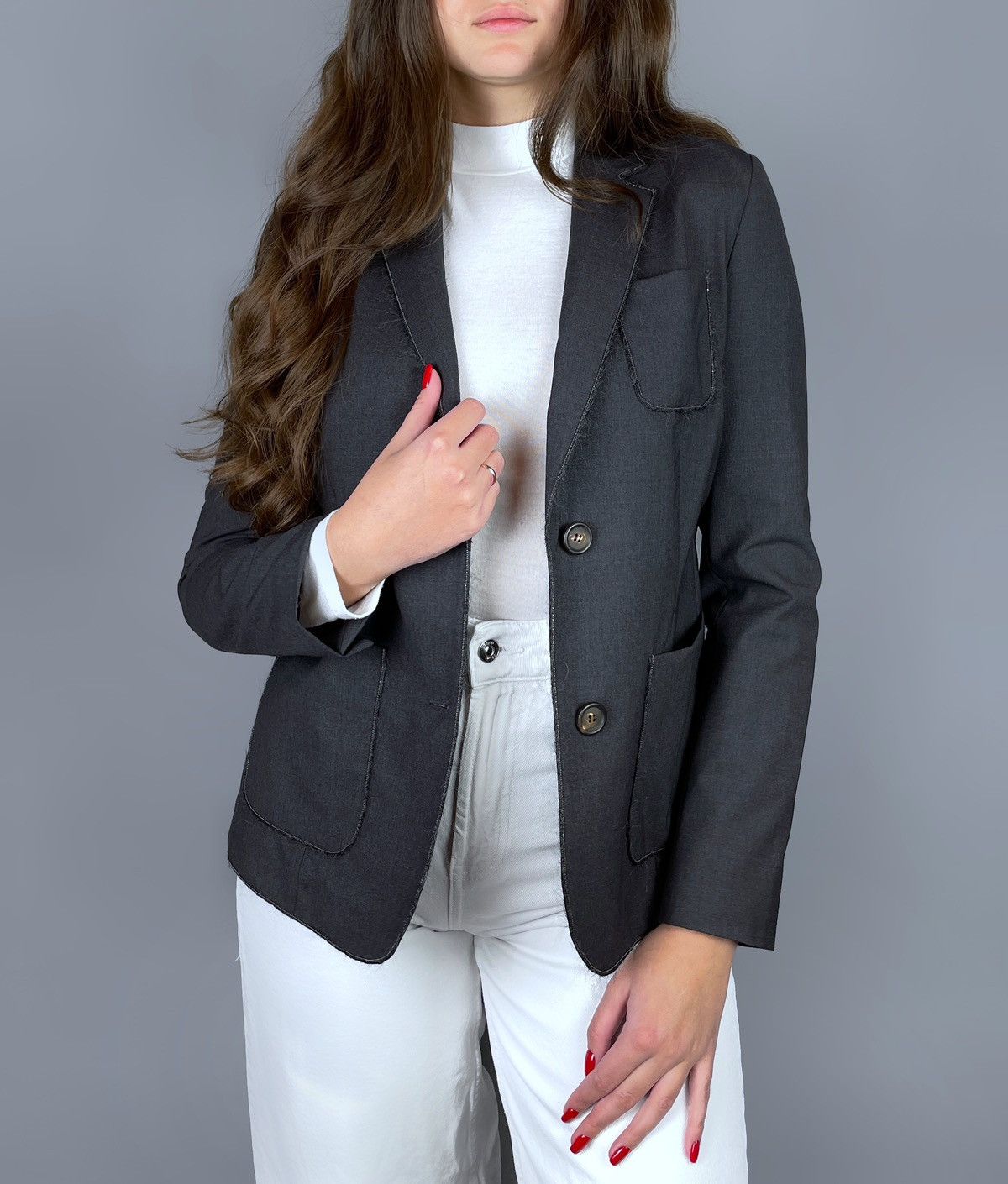 Brunello Cucinelli Brunello Cucinelli Wool Applique Pocket Blazer Jacket 40 Size S / US 4 / IT 40 - 9 Thumbnail