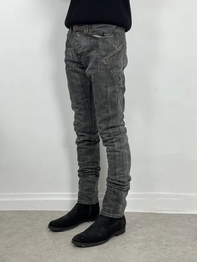 Dolce & Gabbana AW2003 Dolce & Gabbana Raw Grey Slim Denim Jeans Size US 30 / EU 46 - 3 Thumbnail