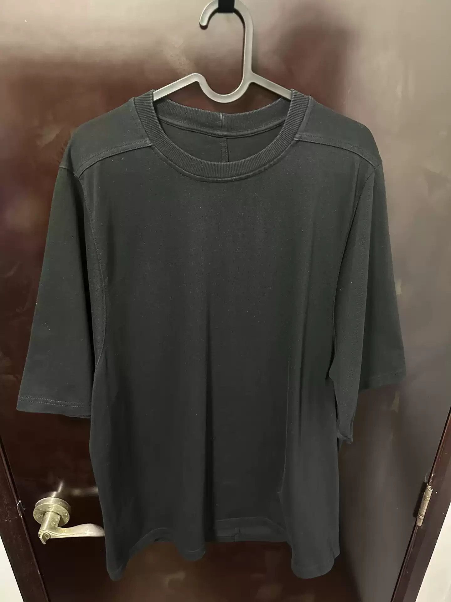 Rick Owens Rick owens mainline silhouette short-sleeved dark bat sleeve T-shirt Size US M / EU 48-50 / 2 - 1 Thumbnail