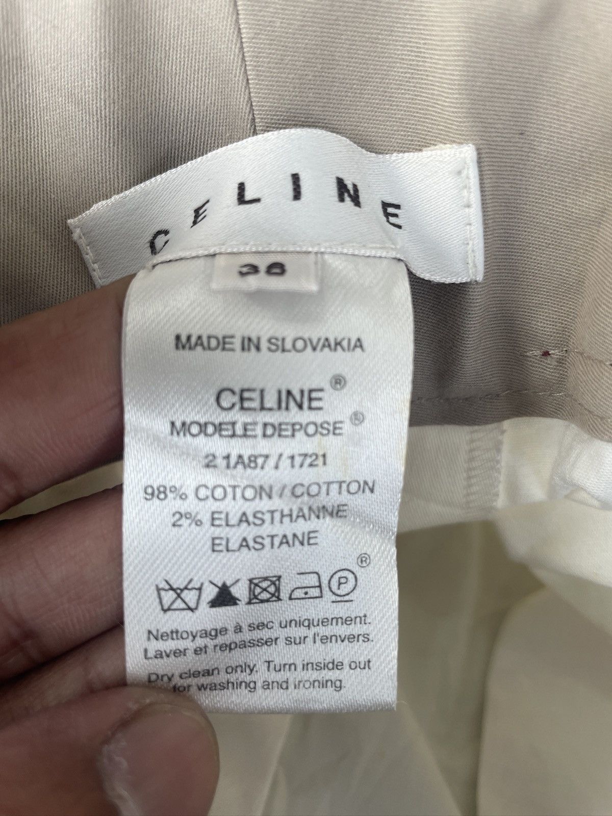 Celine Celine White Cream Shorts Size 28" / US 6 / IT 42 - 6 Thumbnail