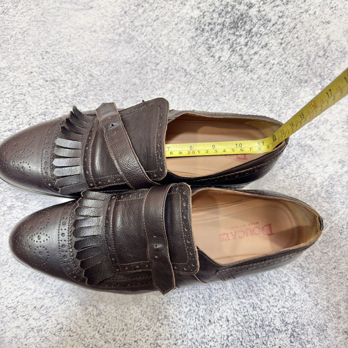 Doucal's × Handmade Doucal’s Italy Dark Brown Monk Shoes US9 UK8 EU42 27cm Size US 9 / EU 42 - 20 Thumbnail